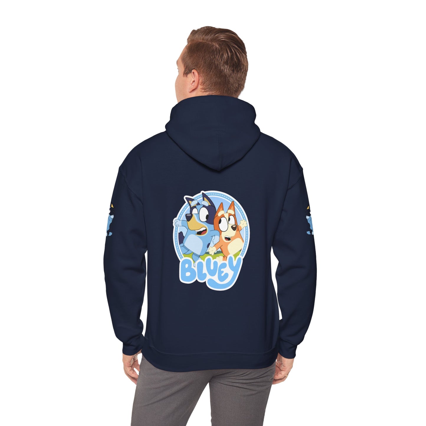 Princess Grace Bluey Unisex Heavy Blend Hoodie Cozy Cartoon Sweatshirt for Kids & Adults