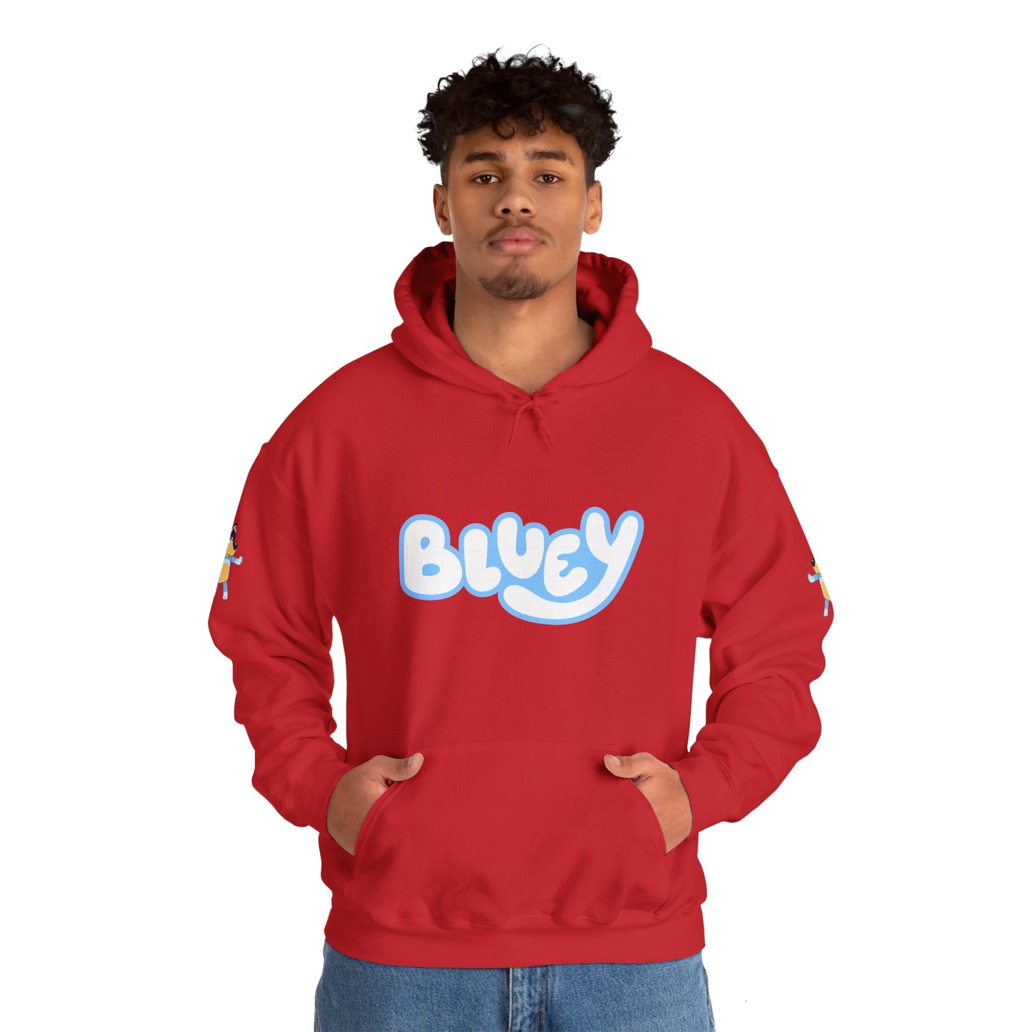 Princess Grace Bluey Unisex Heavy Blend Hoodie Cozy Cartoon Sweatshirt for Kids & Adults