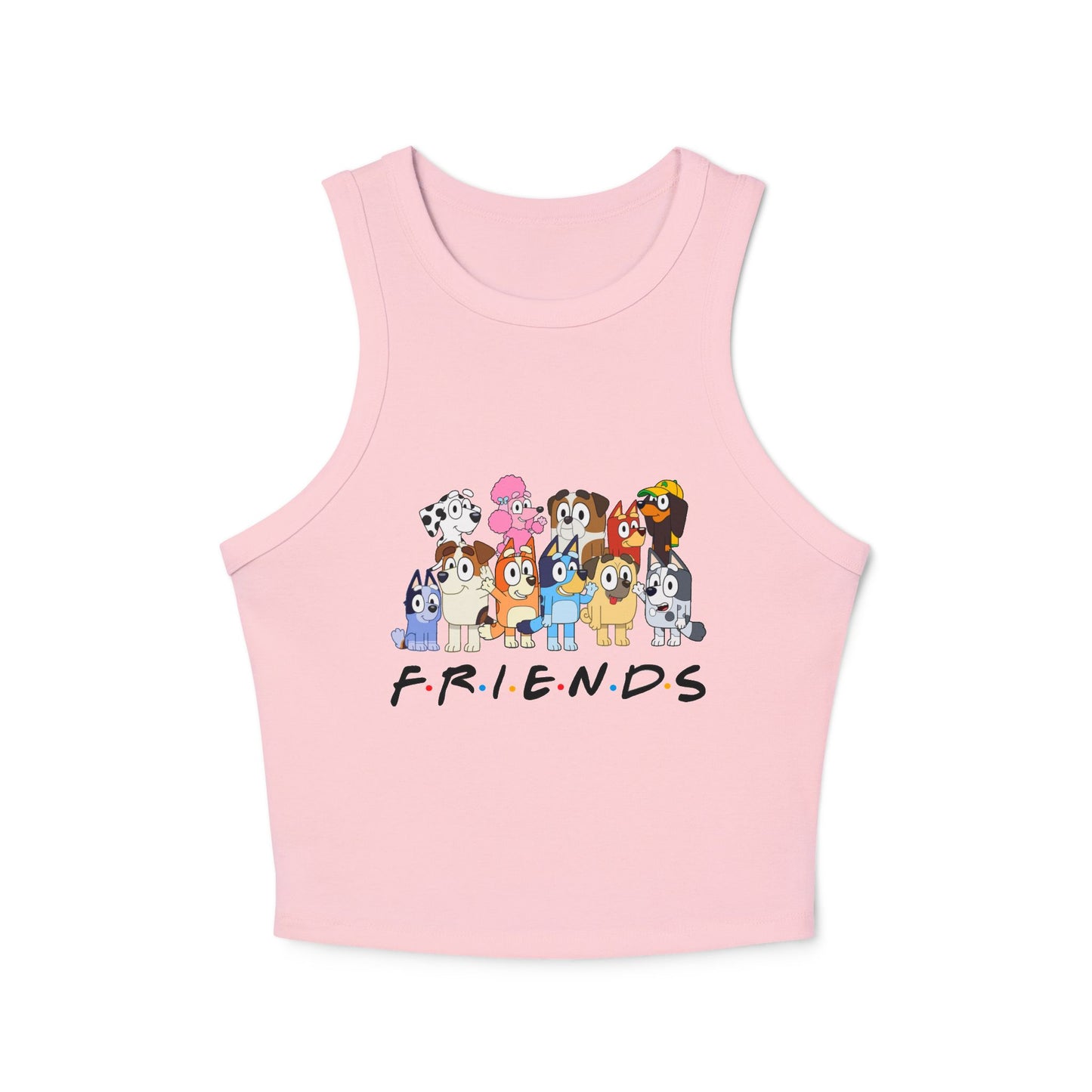 Princess Grace Bluey Friends Cartoon Racer Tank Top Cute Bluey Design