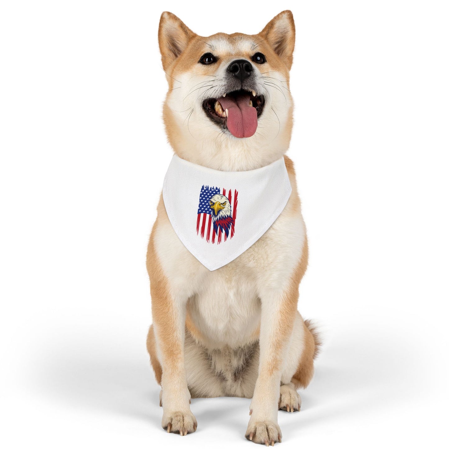 Princess Grace Patriotic Pet Bandana Collar American Eagle Design