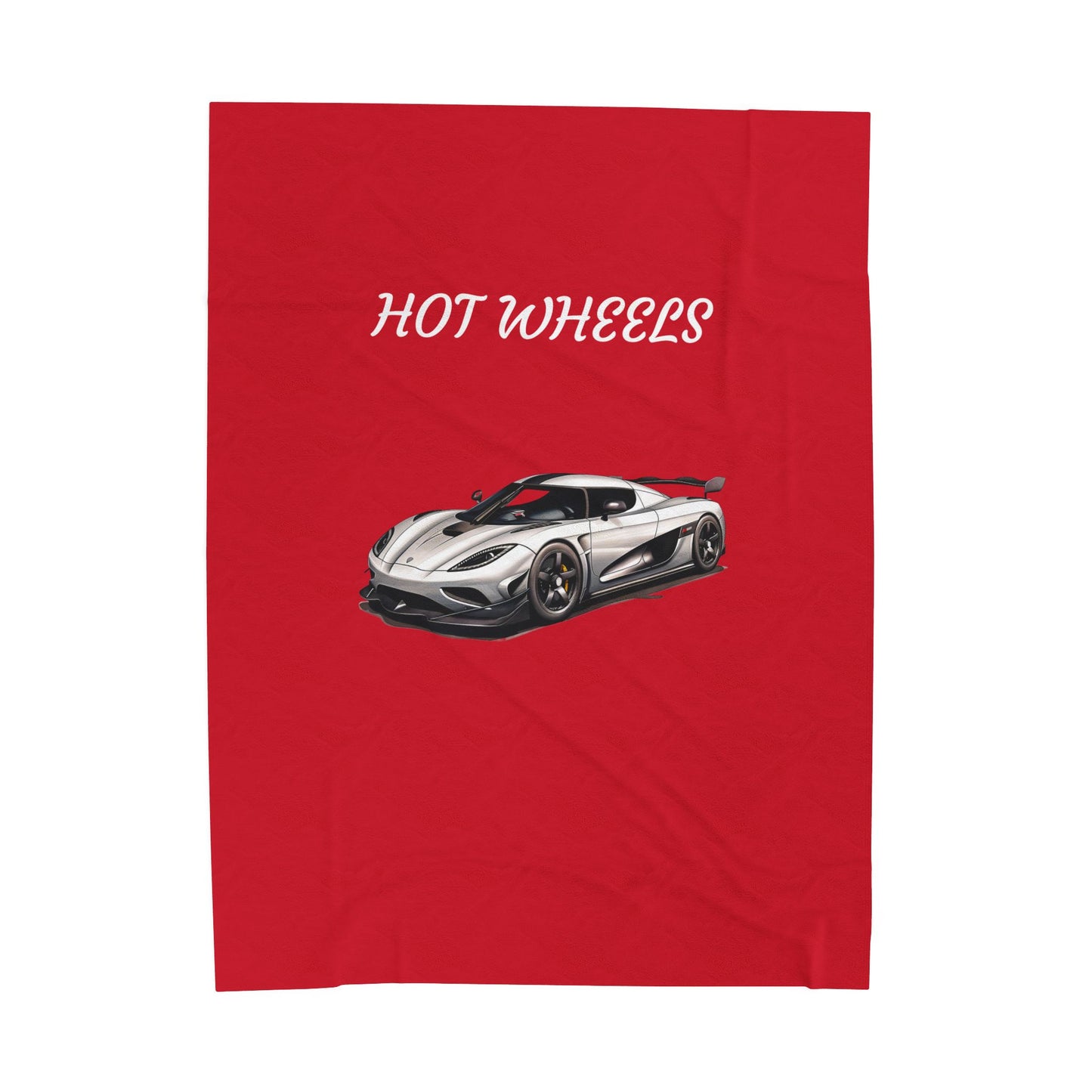 Princess Grace Hot Wheels Velveteen Plush Blanket for Car Lovers