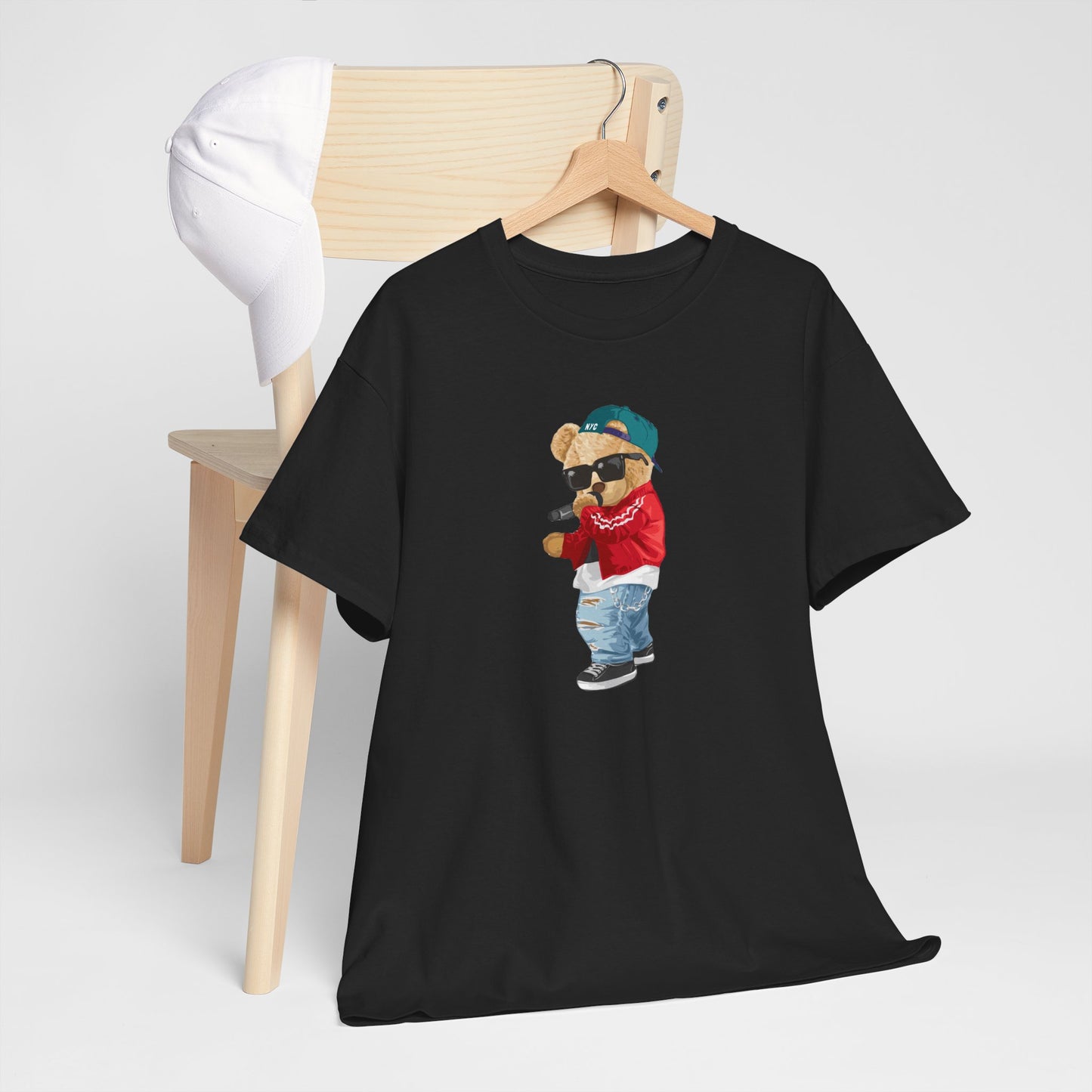 Princess Grace Cool Bear Graphic Unisex Heavy Cotton Tee Trendy Casual Wear