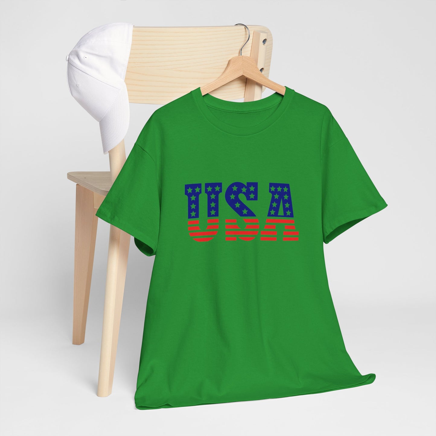 Princess Grace Patriotic USA Unisex Heavy Cotton Tee Comfortable Independence Day Apparel