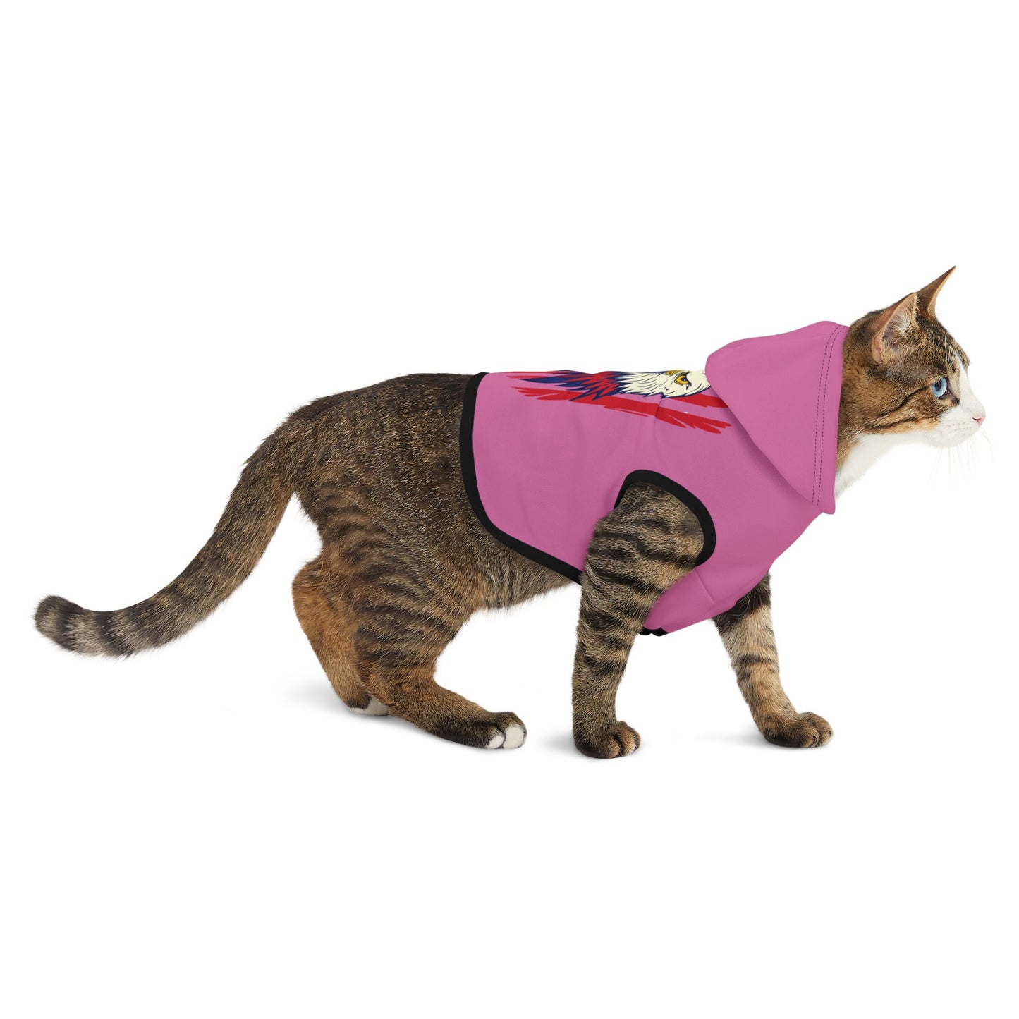 Princess Grave Patriotic Pet Hoodie with Eagle Design Perfect for Celebrations