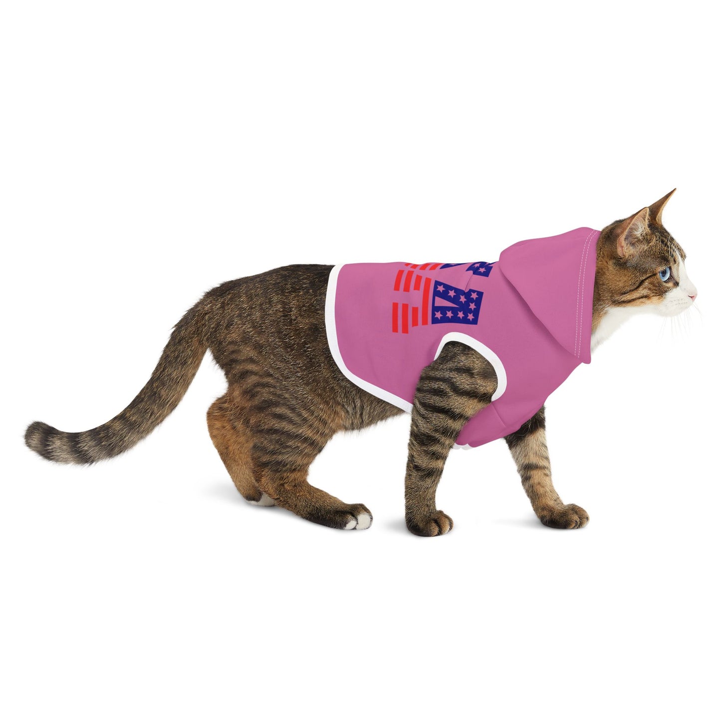Princess Grace USA Patriotic Pet Hoodie Perfect for Fourth of July & Dog Lovers