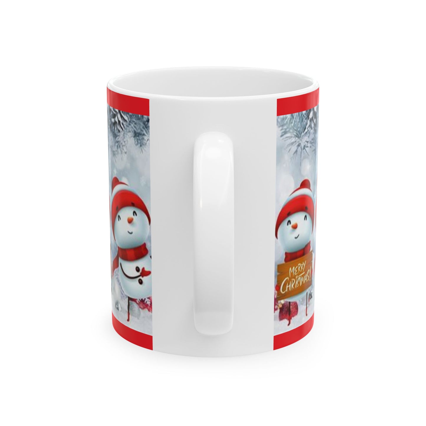 Princess Grace Festive Snowman Ceramic Mug 11oz & 15oz Perfect Christmas Gift