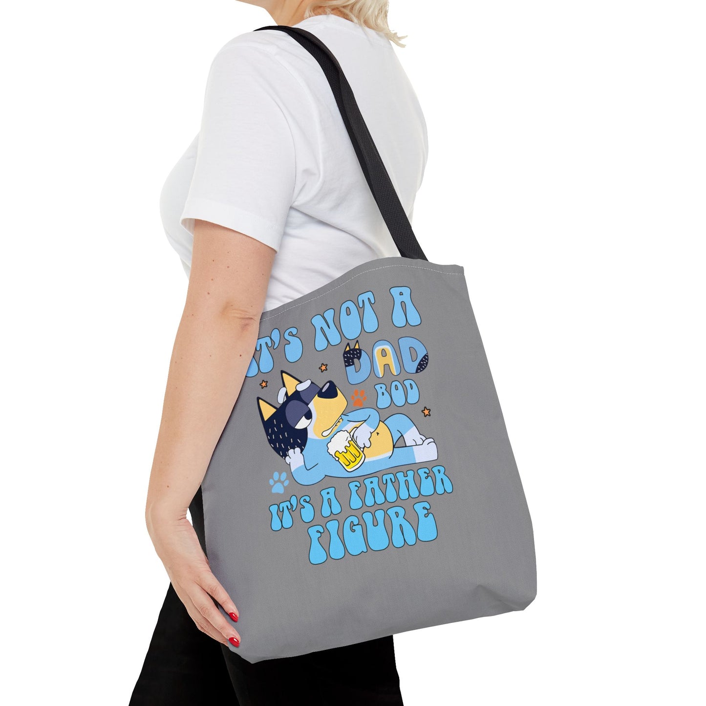 Princess Grace Funny Dog Dad Tote Bag Perfect Gift for Father's Day