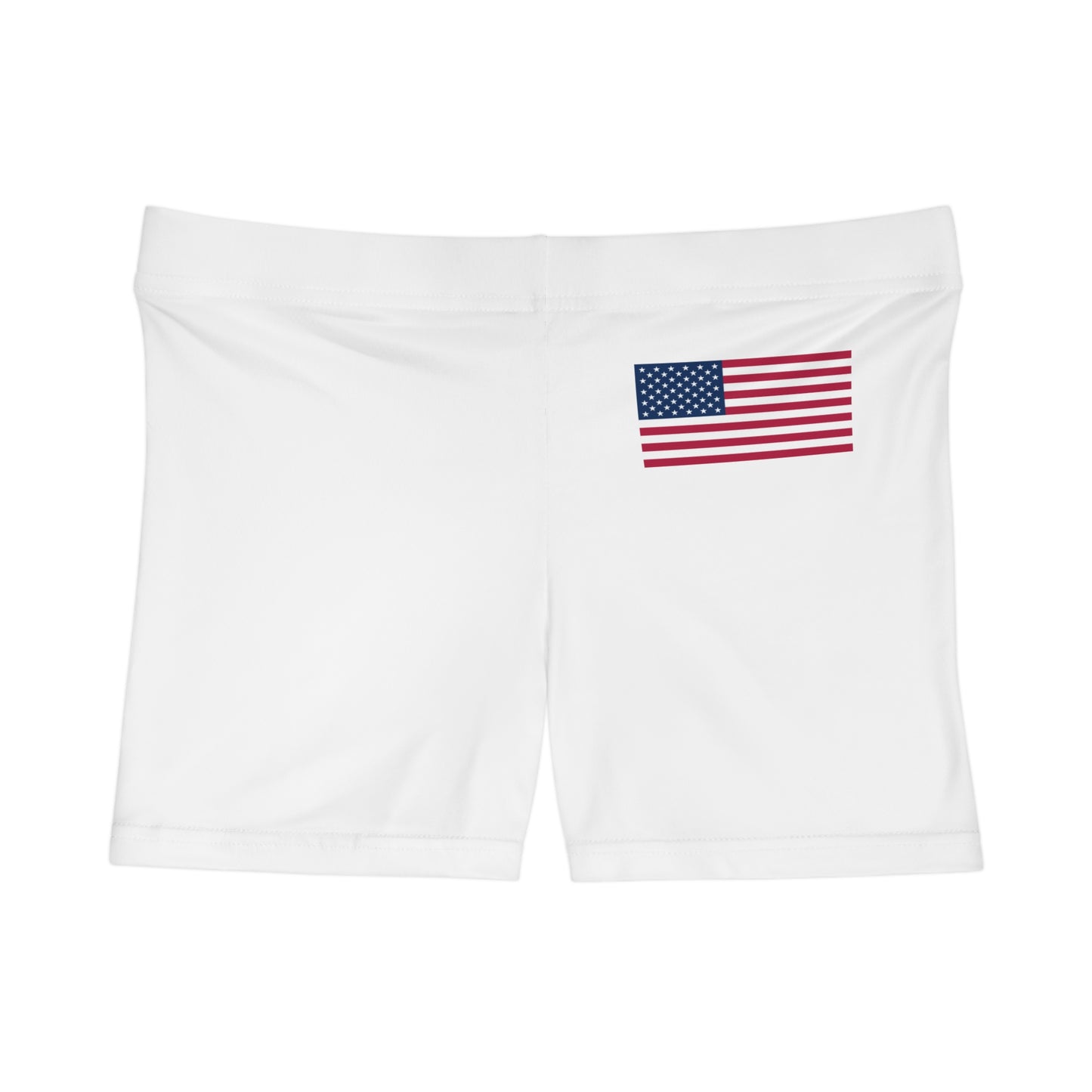 Princess Grace Patriotic Women's Shorts with American Flag