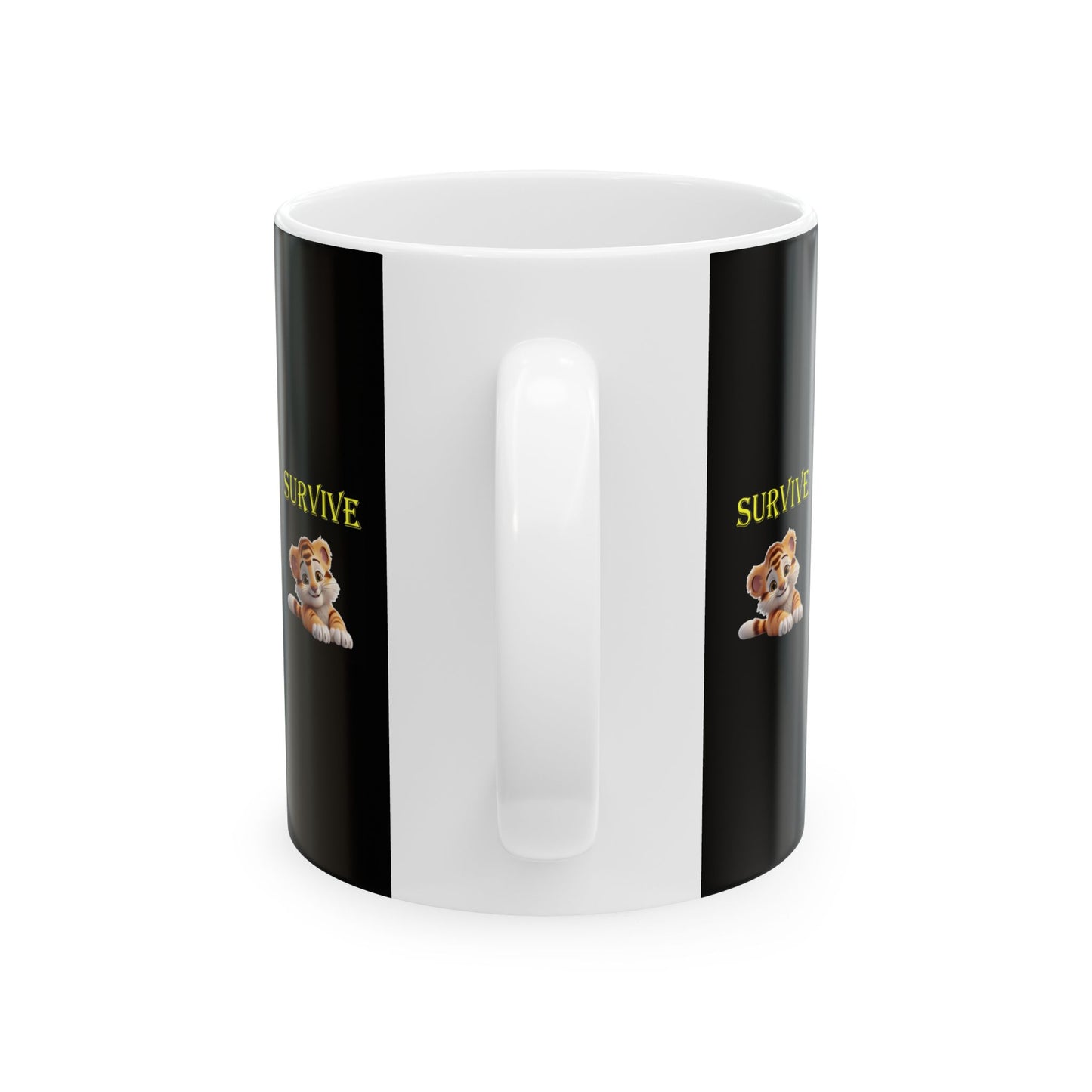 Princess Grace Survive Cute Survivor Tiger Ceramic Mug 11oz 15oz