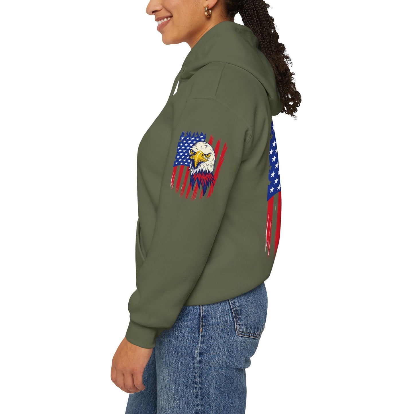 Princess Grace Patriotic Eagle Unisex Heavy Blend Hoodie