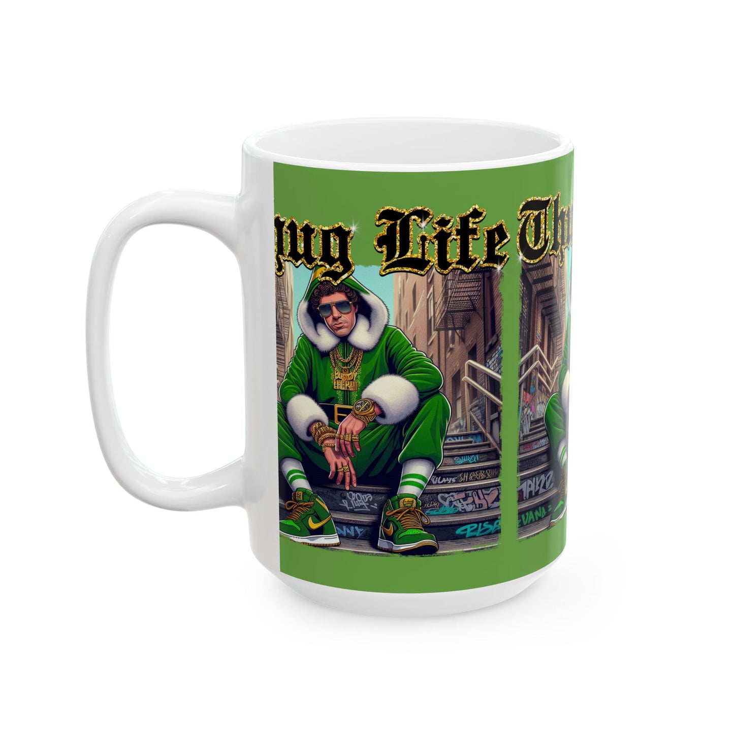Princess Grace Thug Life Ceramic Mug 11oz 15oz Perfect for Urban Culture Enthusiasts