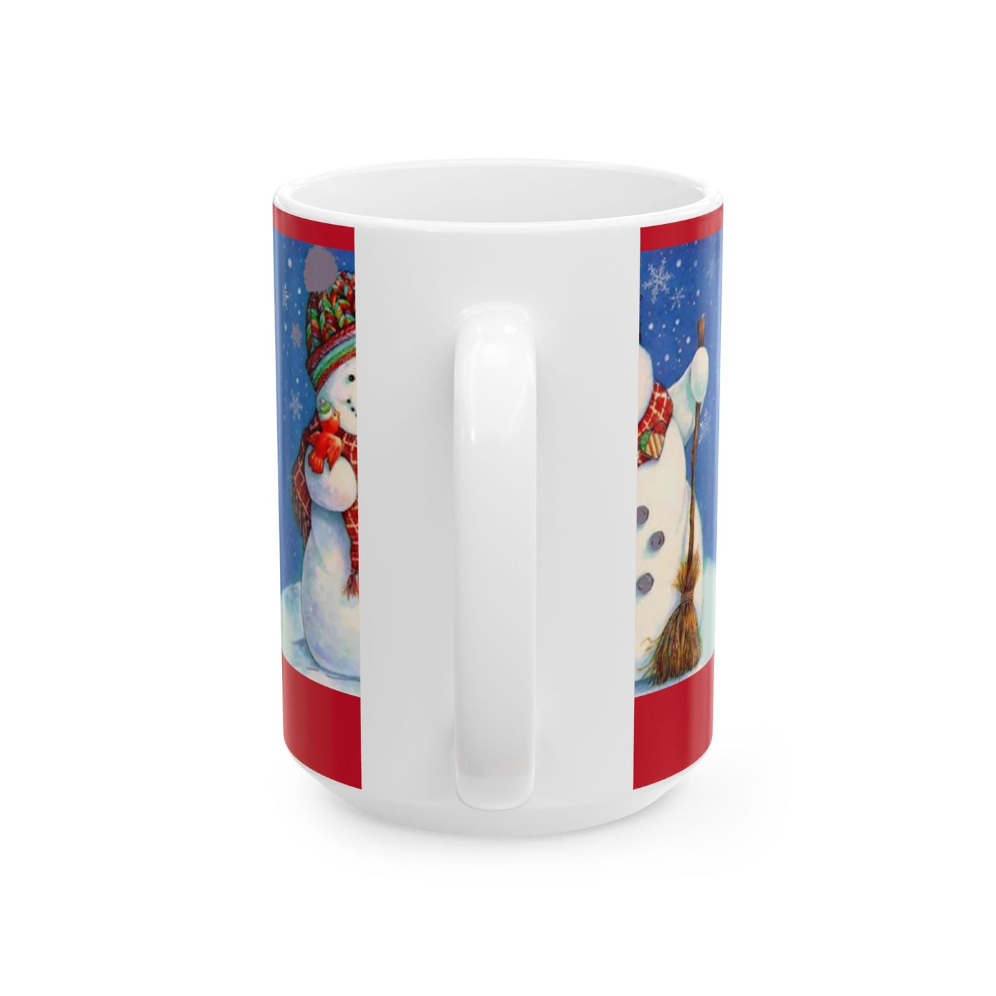Princess Grace Festive Snowman Ceramic Mug Perfect for Winter Holidays