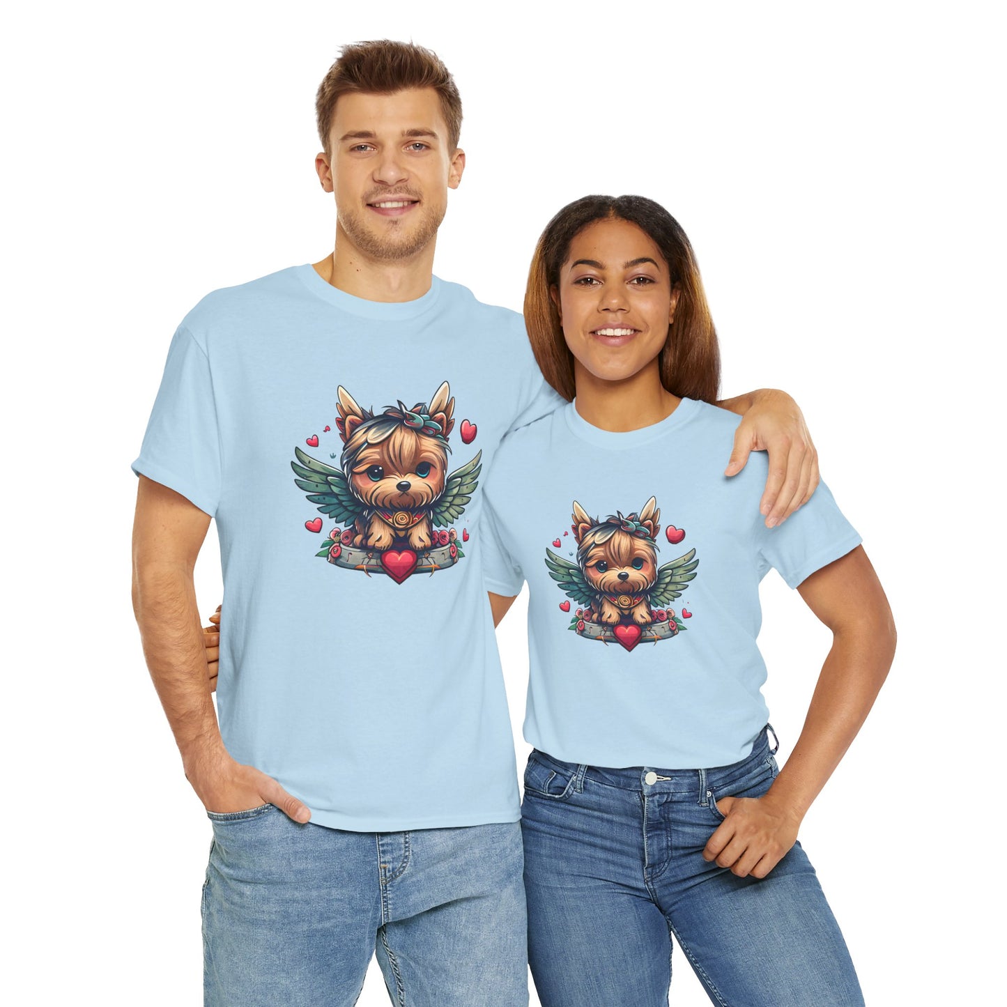Princess Grace Loveable Yorkie Graphic Tee Cute Dog Design T-Shirt for Pet Lovers