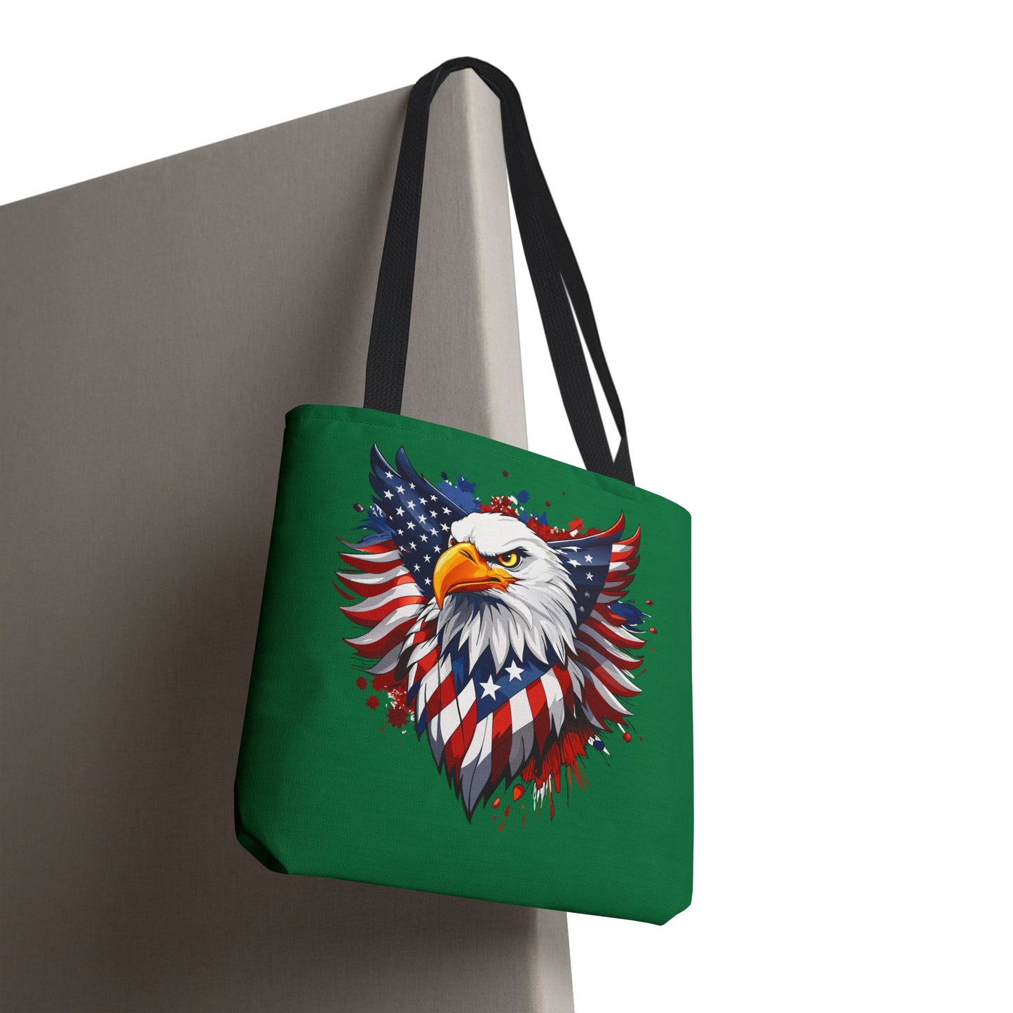 Princess Grace Patriotic Eagle Tote Bag American Flag Design for Independence Day & Everyday Use