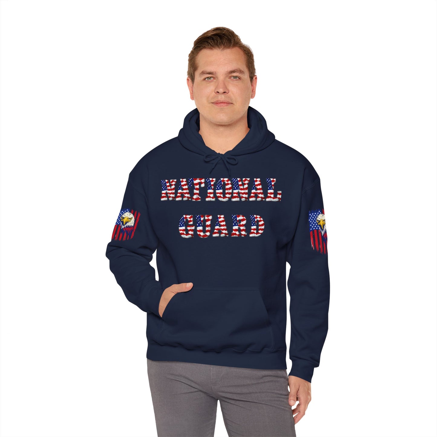 Princess Grace National Guard Patriotic Hoodie Unisex Heavy Blend Sweatshirt