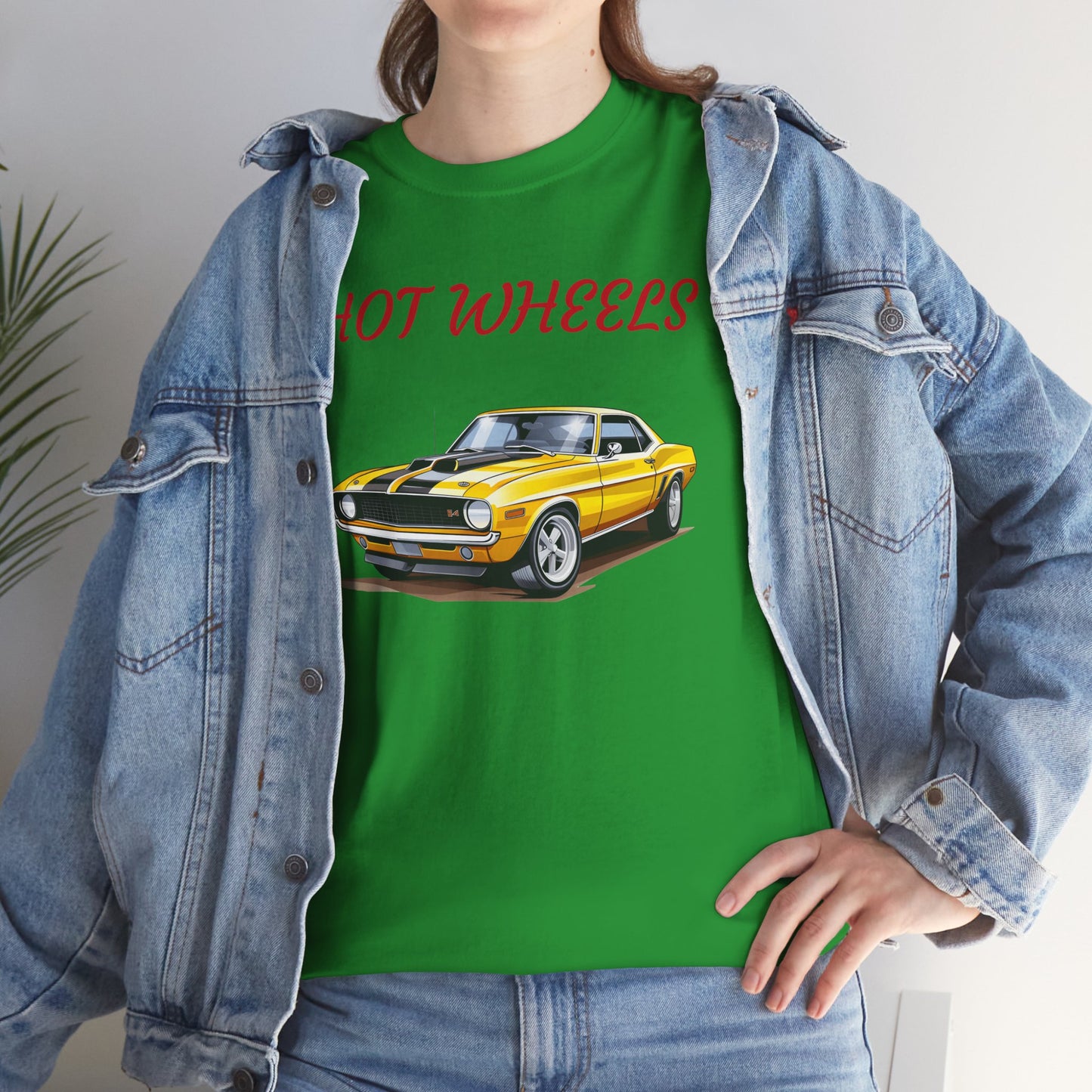 Princess Grace Retro Hot Wheels Unisex Heavy Cotton Tee Classic Car Graphic T-Shirt