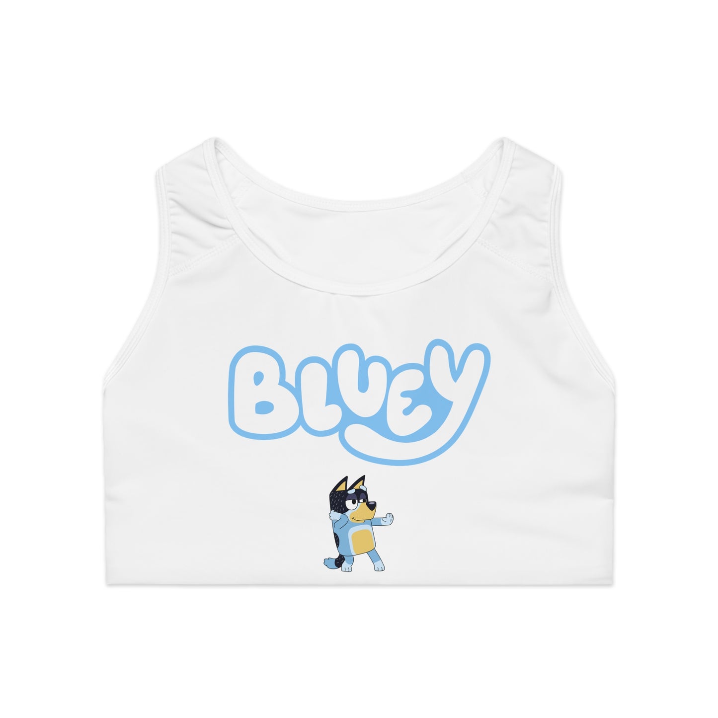 Princess Grace Bluey Sports Bra Fun Comfortable Activewear for Fans