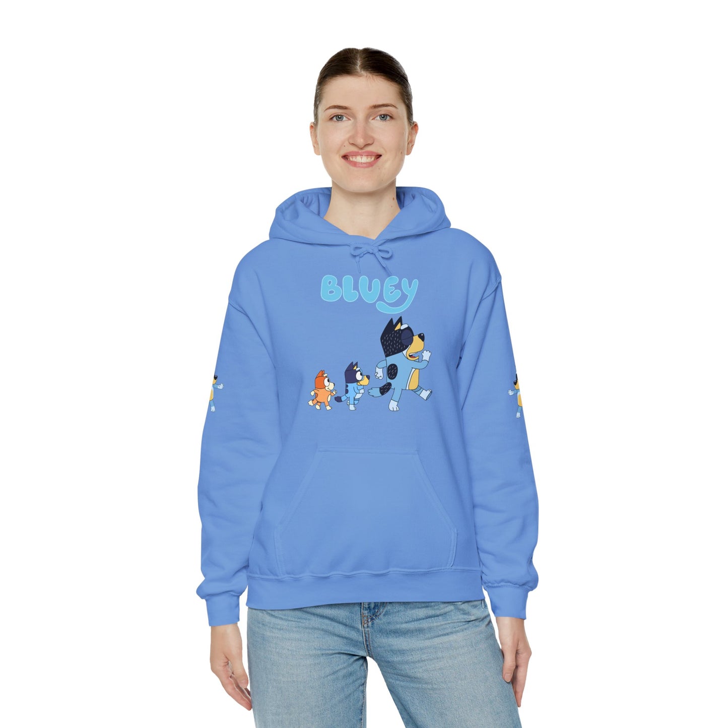 Princess Grace Bluey Unisex Hoodie Cozy Cartoon Sweatshirt for Kids & Adults