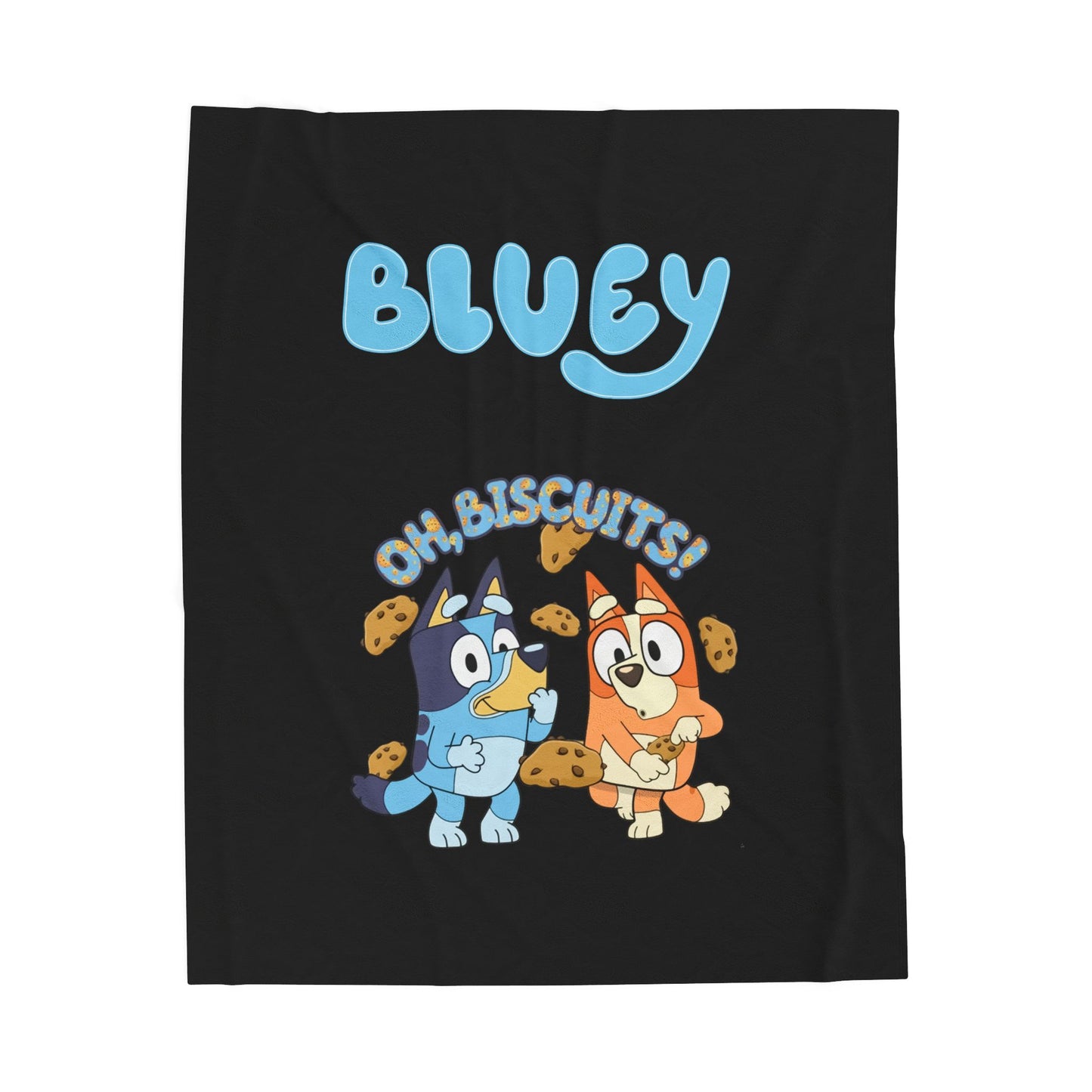 Princess Grace Cozy Bluey Velveteen Plush Blanket Perfect for Kids and Family Gatherings