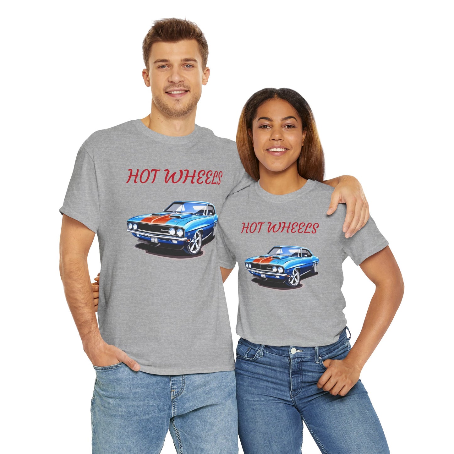 Princess Grace Hot Wheels Unisex Heavy Cotton Tee Classic Car Graphic Tee for Auto Enthusiasts