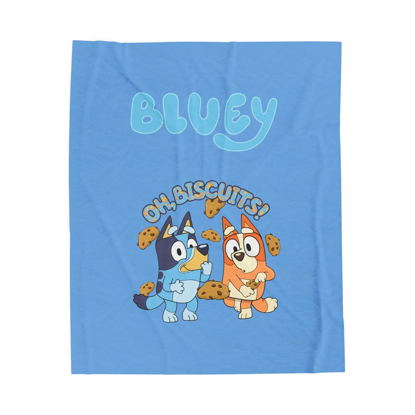Princess Grace Bluey Velveteen Plush Blanket Cozy Fun for Kids