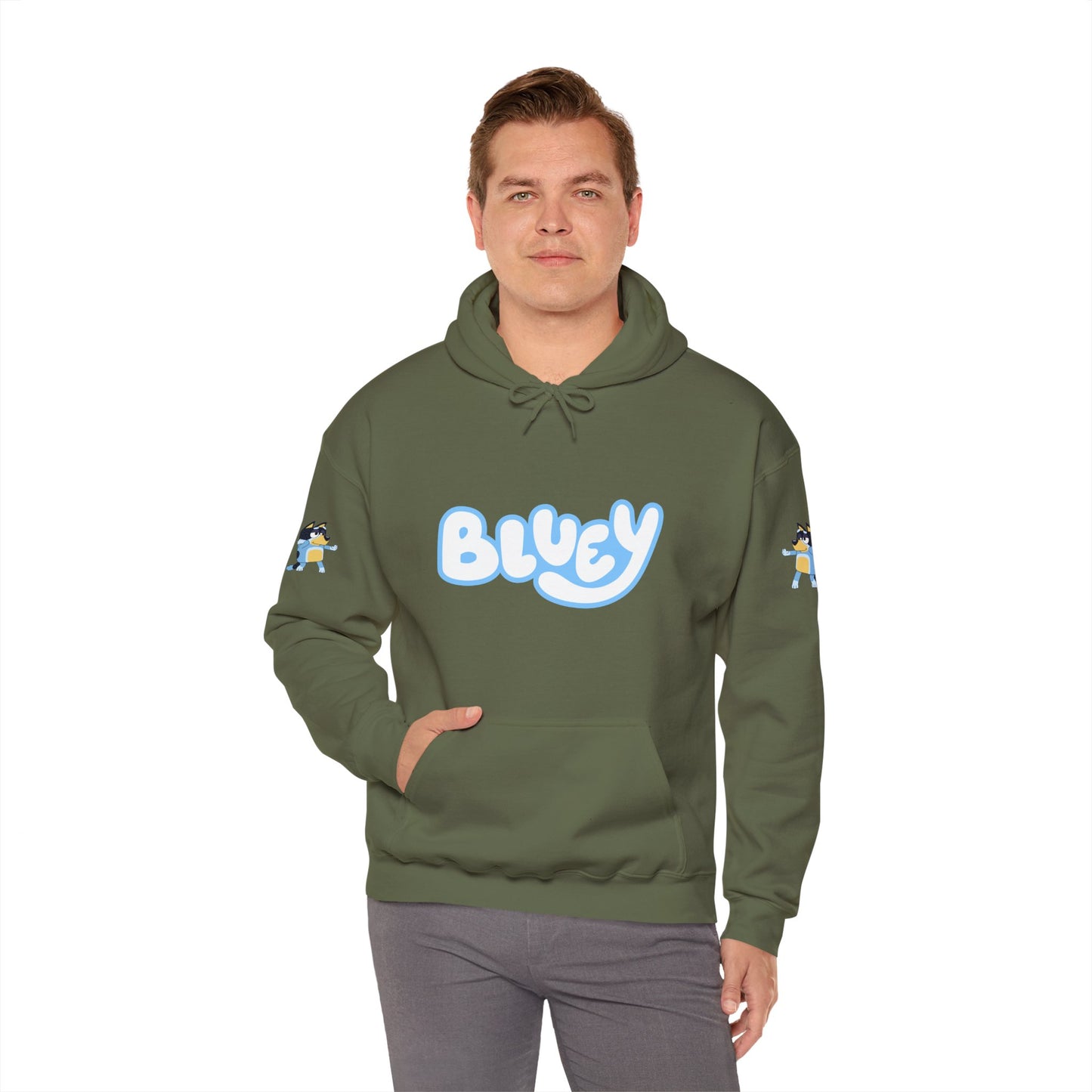 Princess Grace Bluey Unisex Heavy Blend Hoodie Cozy Cartoon Sweatshirt for Kids & Adults