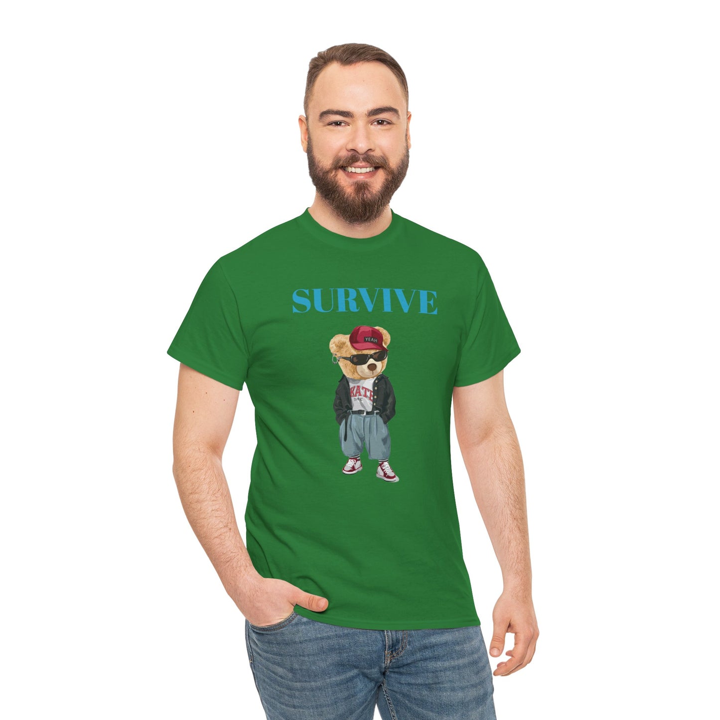 Princess Grace Survive Graphic Unisex Heavy Cotton Tee Trendy Streetwear Style