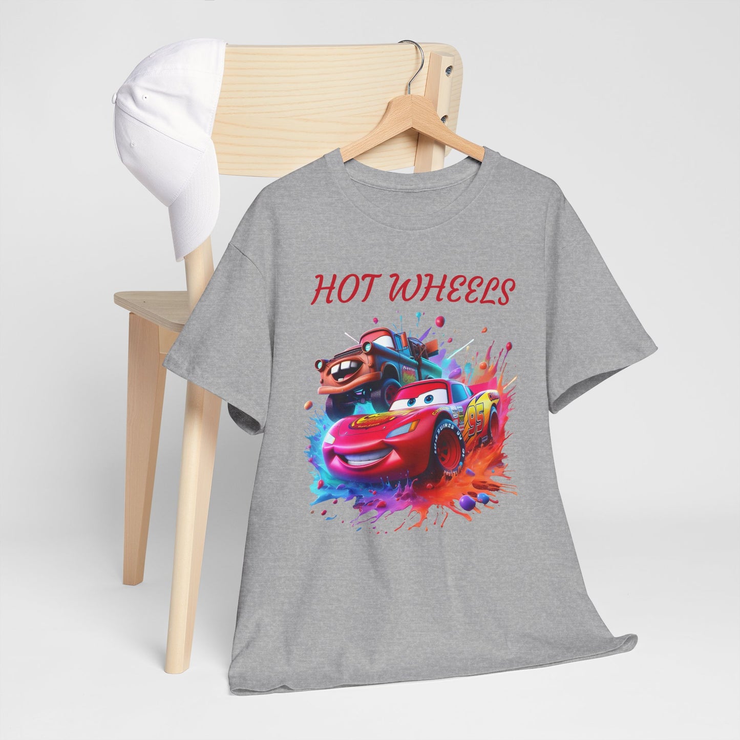 Princess Grace Cool Cars Unisex Heavy Cotton Tee Hot Wheels Graphic Tee for Kids and Adults