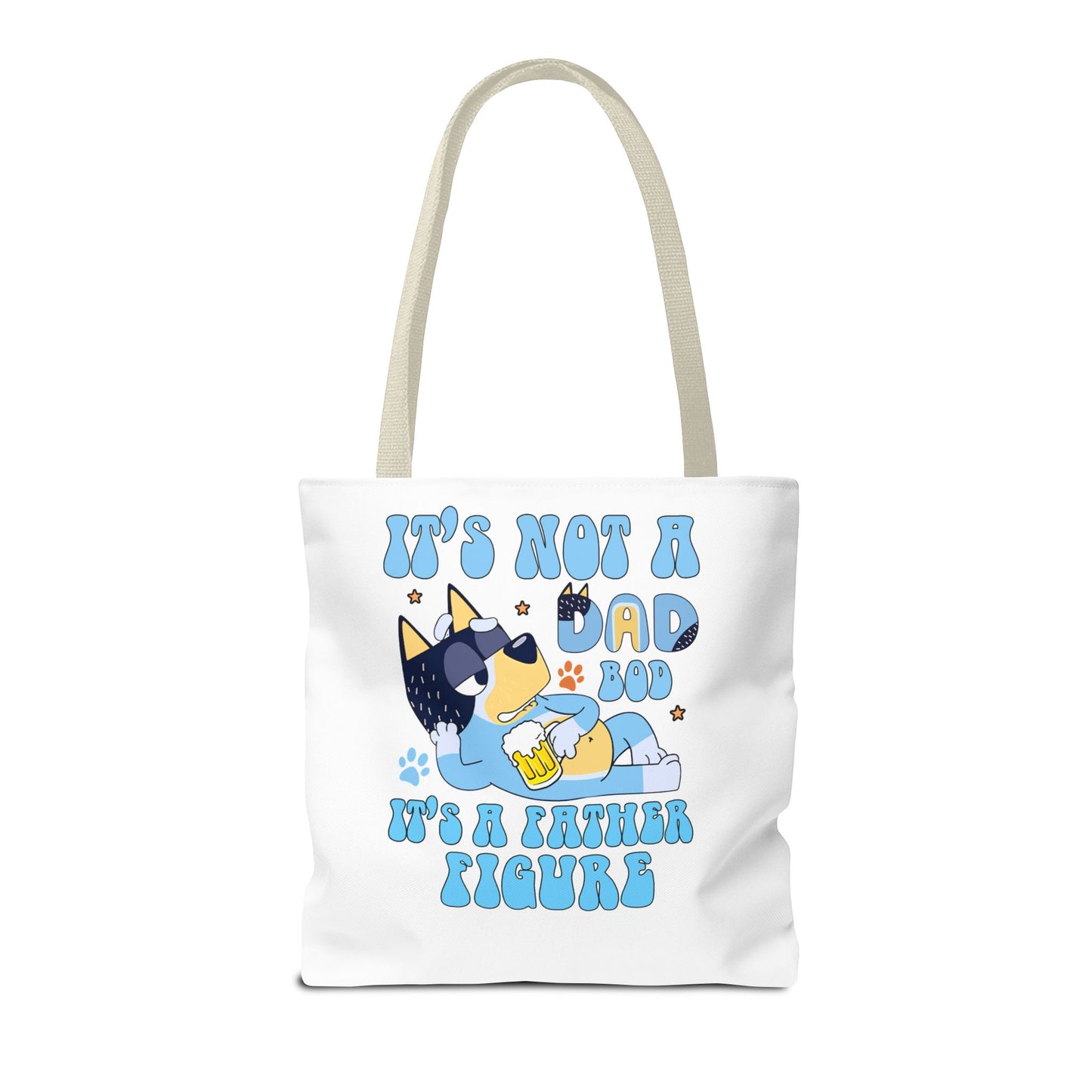 Funny Dad Tote Bag - "It's Not a Dad Bod, It's a Father Figure"