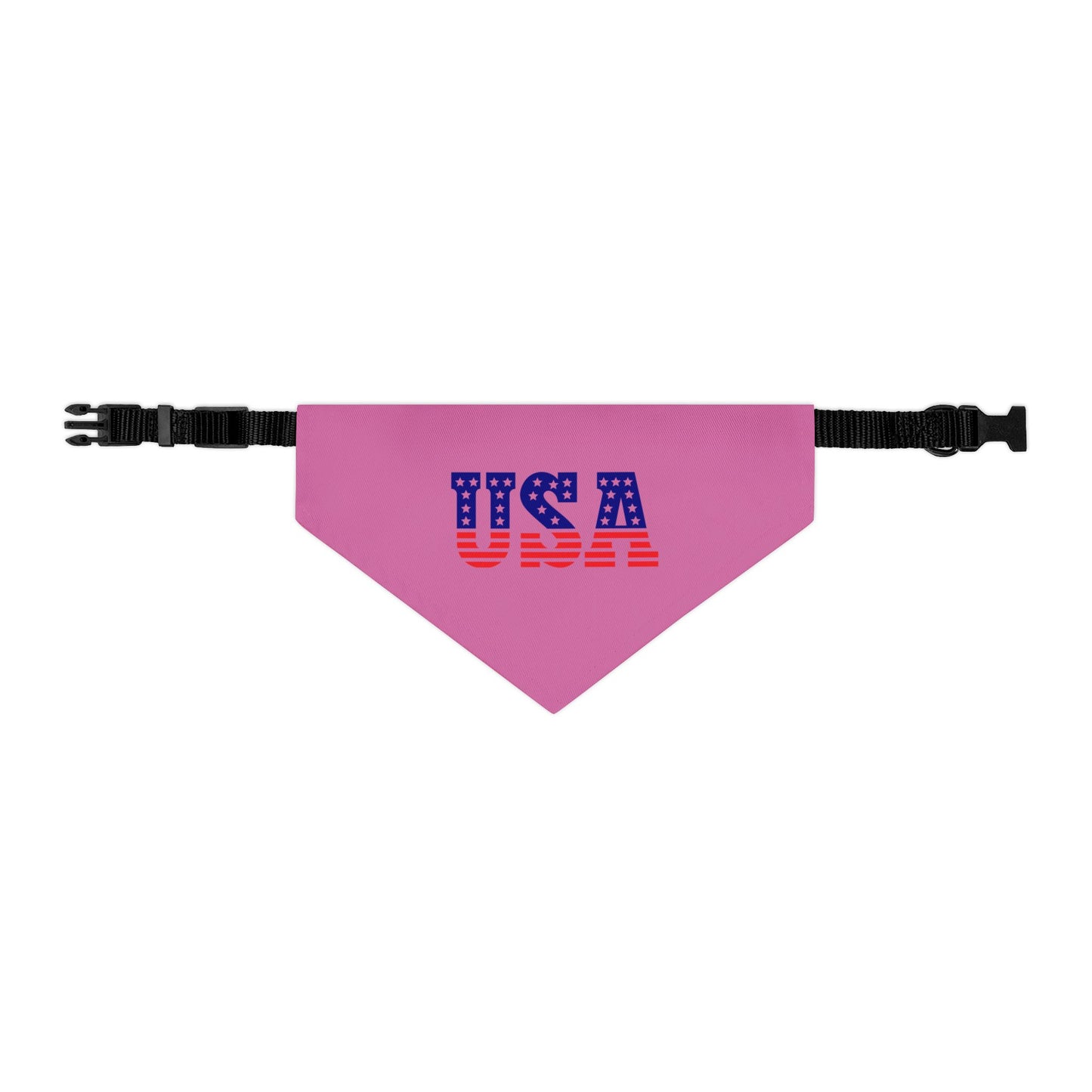 Princess Grace Patriotic Dog Bandana Collar USA Flag Design for July 4th Celebrations
