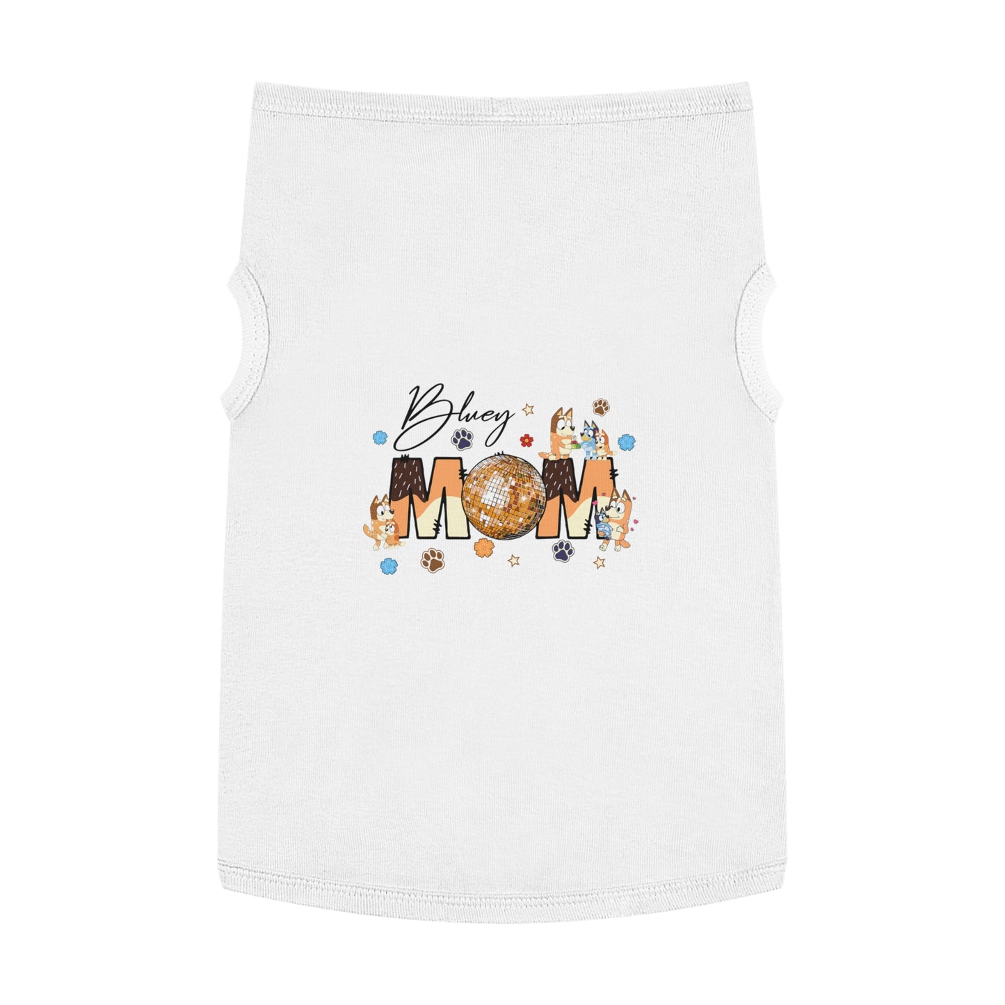 Princess Grace BLUEY Disco Dog Mom Tank Top Fun Pet Apparel for Dog Lovers