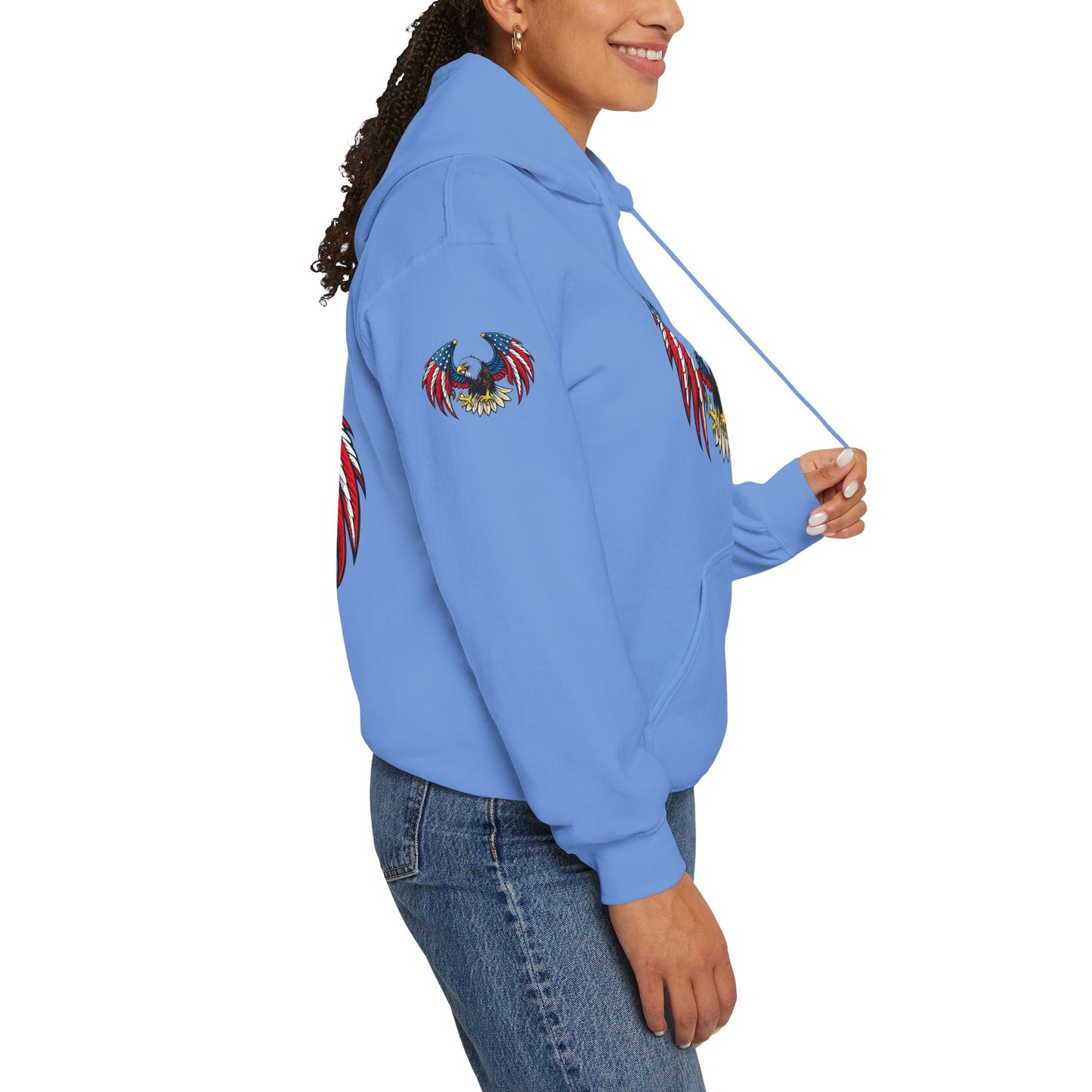 Princess Grace American Eagle Emblem Patriotic Unisex Hoodie