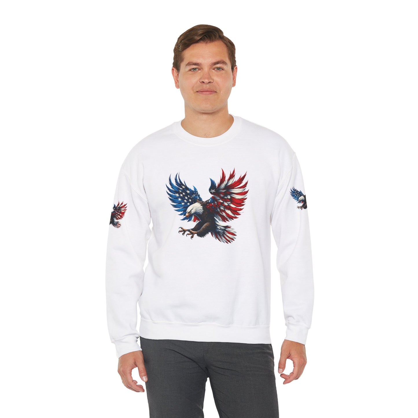 Princess Grace Patriotic Eagle Unisex Crewneck Sweatshirt