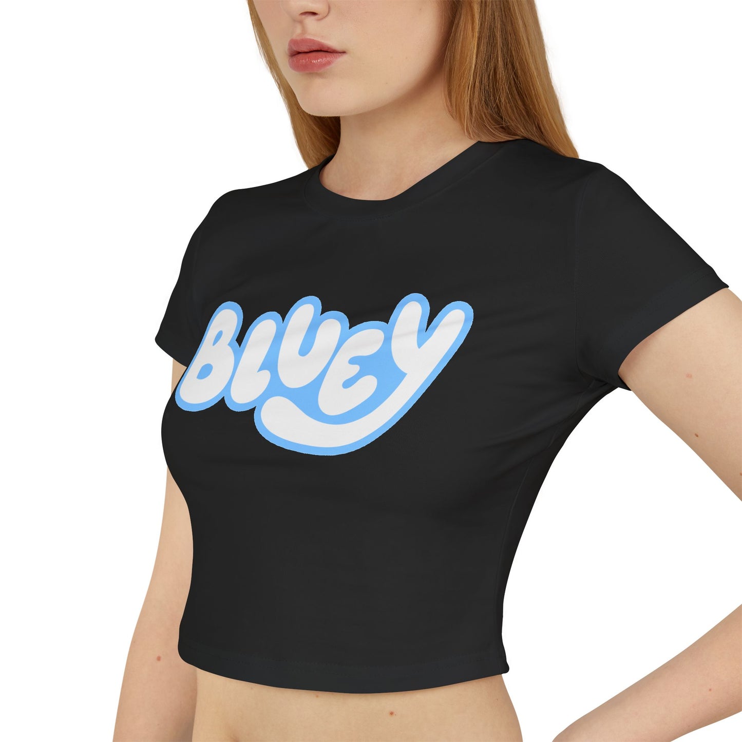 Princess Grace Cute Bluey Women's Baby Tee Playful Graphic Tee for Fans