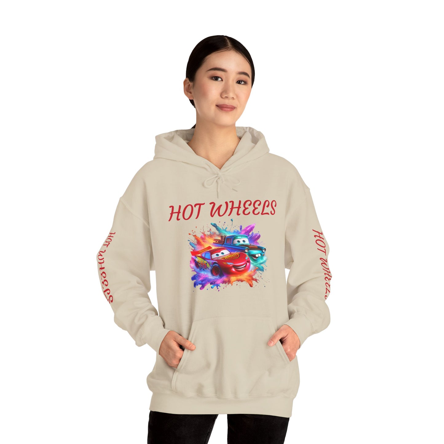 Princess Grace Cool Hot Wheels Unisex Hooded Sweatshirt Perfect for Car Enthusiasts