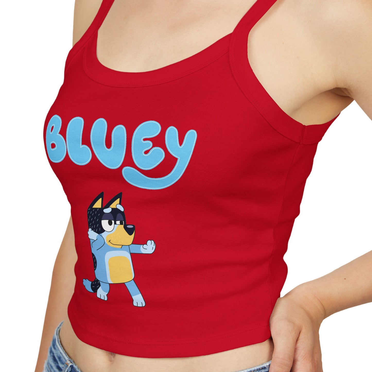 Princess Grace Bluey Graphic Women's Spaghetti Strap Tank Top Fun & Comfortable Summer Wear