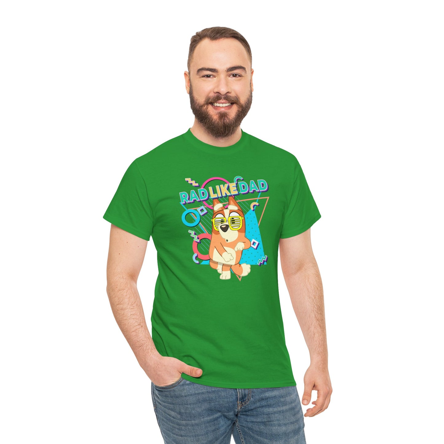 Princess Grace Bluer Rad Like Dad Fun Unisex Heavy Cotton Tee Graphic Tee for Everyday Wear and Gifts