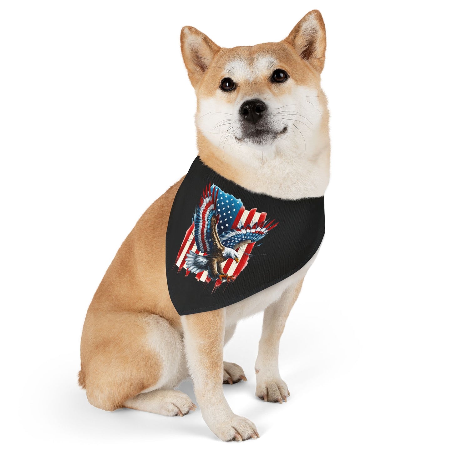 Princess Grace Patriotic Pet Bandana Collar USA Flag Design for Dogs