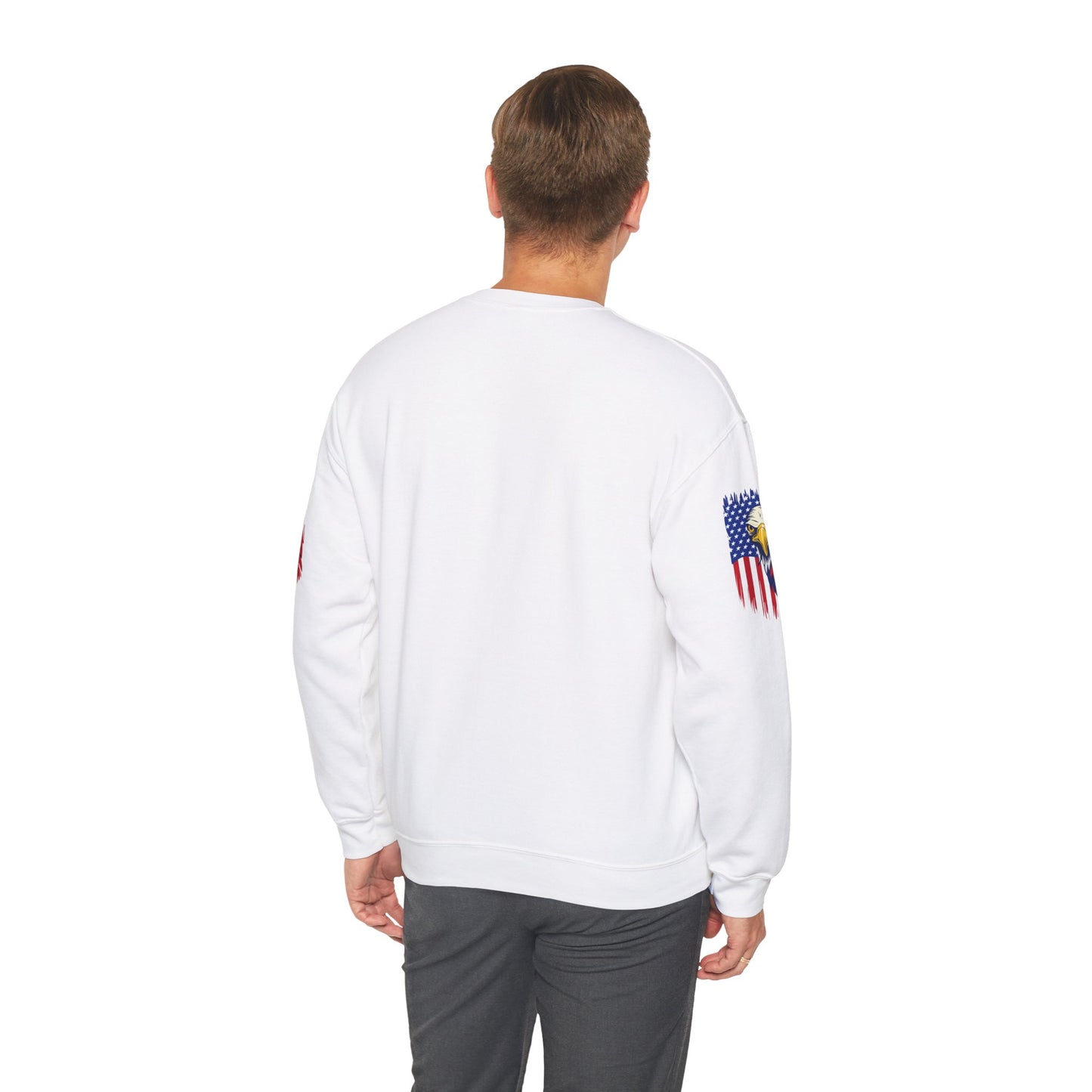 Princess Grace Patriotic Eagle Crewneck Sweatshirt Unisex Heavy Blend