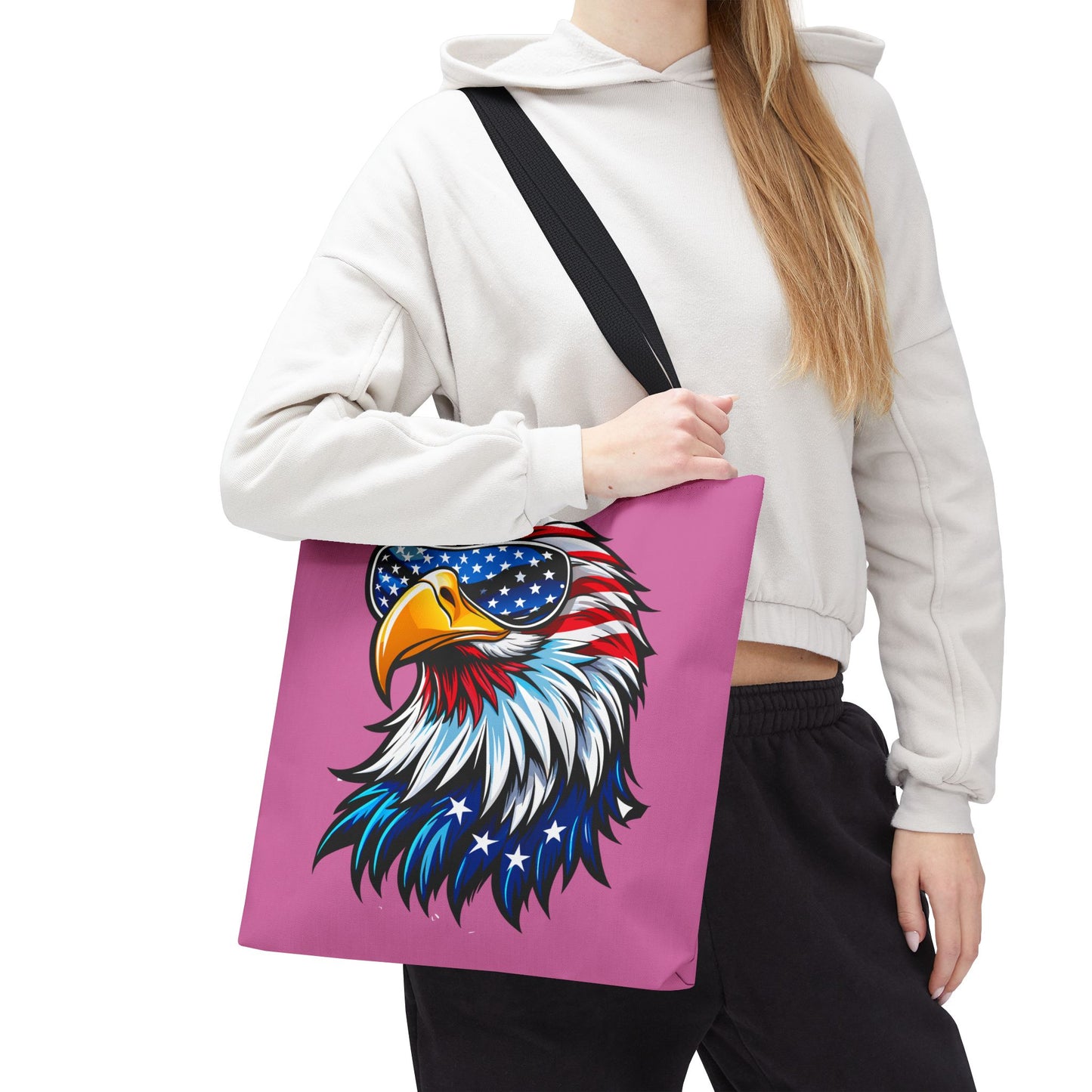 Princess Grace Patriotic Eagle Tote Bag Perfect for July 4th Celebrations