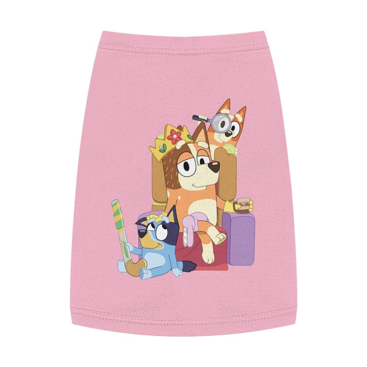 Princess Grace BLUEY Fun Pet Tank Top Adorable Cartoon Design for Your Furry Friend