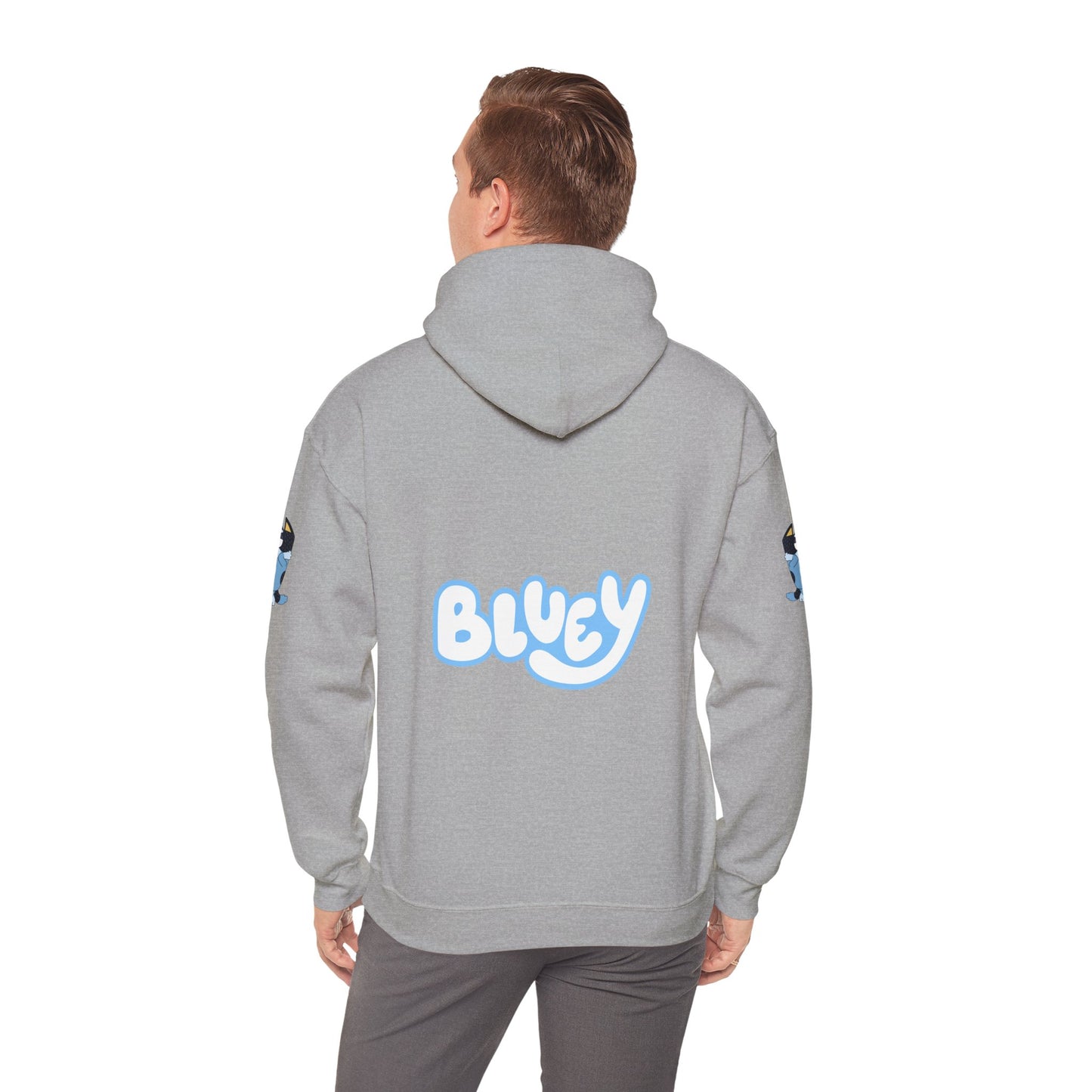Princess Grace Bluey Unisex Heavy Blend Hoodie Cozy Cartoon Sweatshirt for Kids & Adults