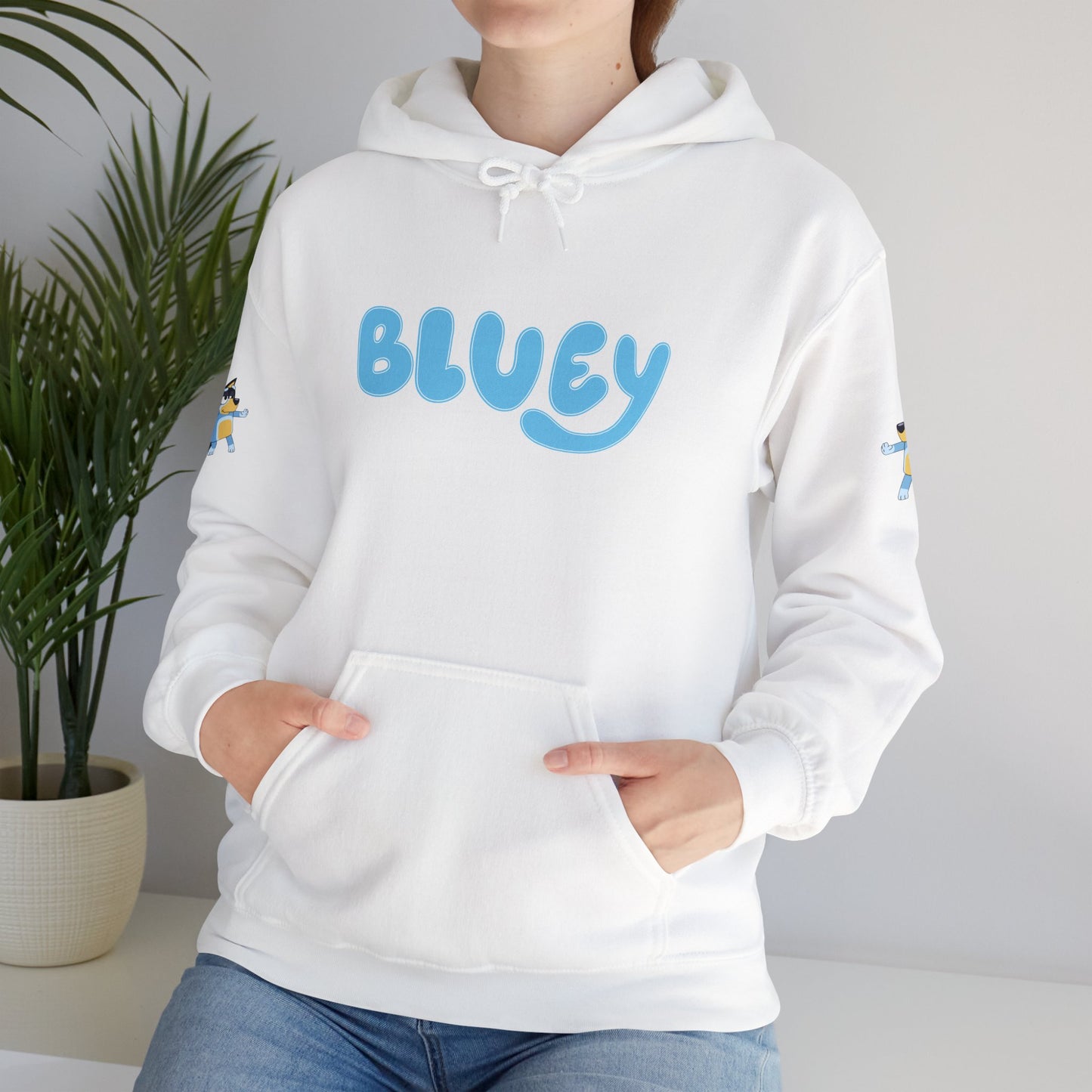 Princess Grace Bluey Unisex Hooded Sweatshirt Cozy Cartoon Style for Kids & Adults