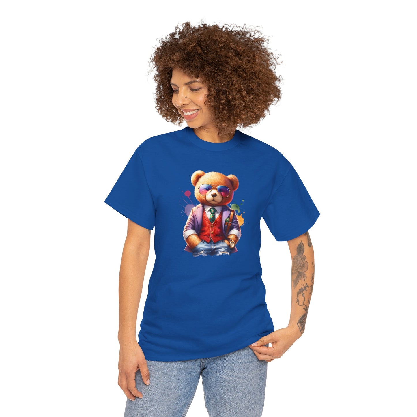 Princess Grace Trendy Teddy Bear Graphic Unisex Heavy Cotton Tee