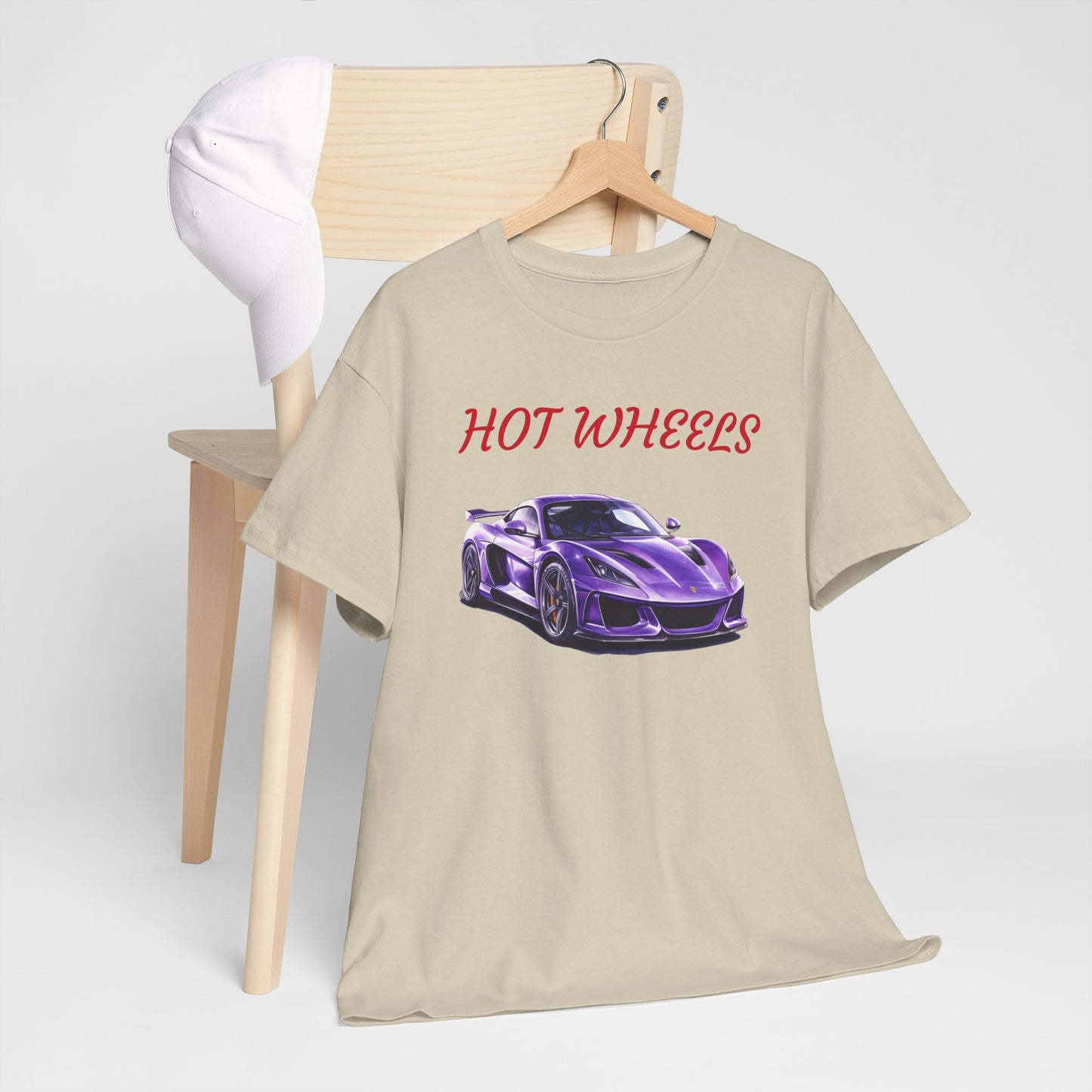 Princess Grace Hot Wheels Graphic Unisex Heavy Cotton Tee Perfect for Car Enthusiasts