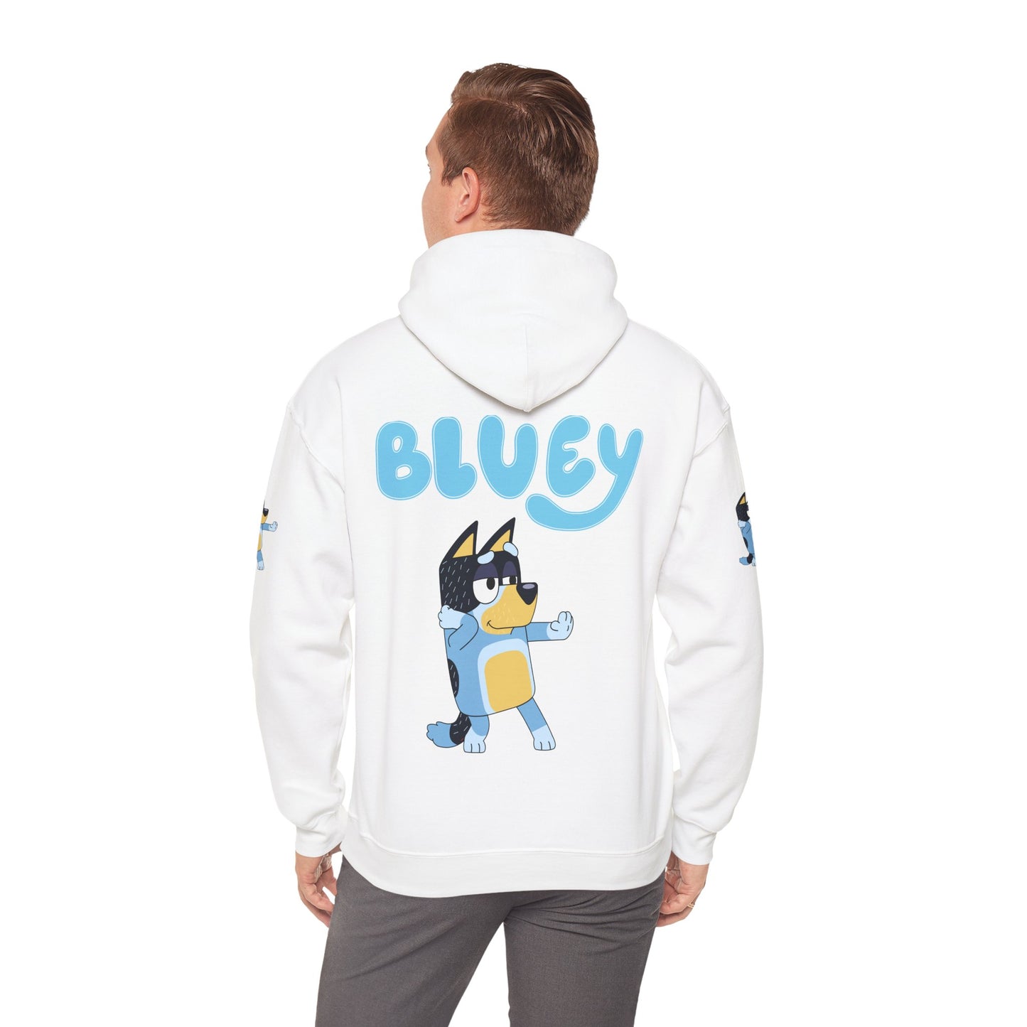 Princess Grace Cute Bluey Hoodie for Kids & Adults Unisex Heavy Blend Sweatshirt with Adorable Character Design