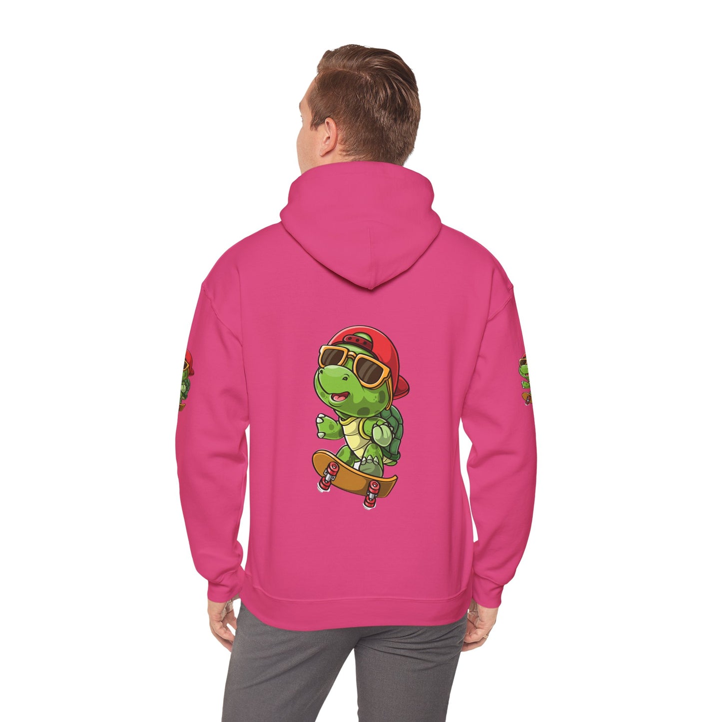 Princess Grace Cool Skateboarding Turtle Unisex Hoodie Fun and Stylish