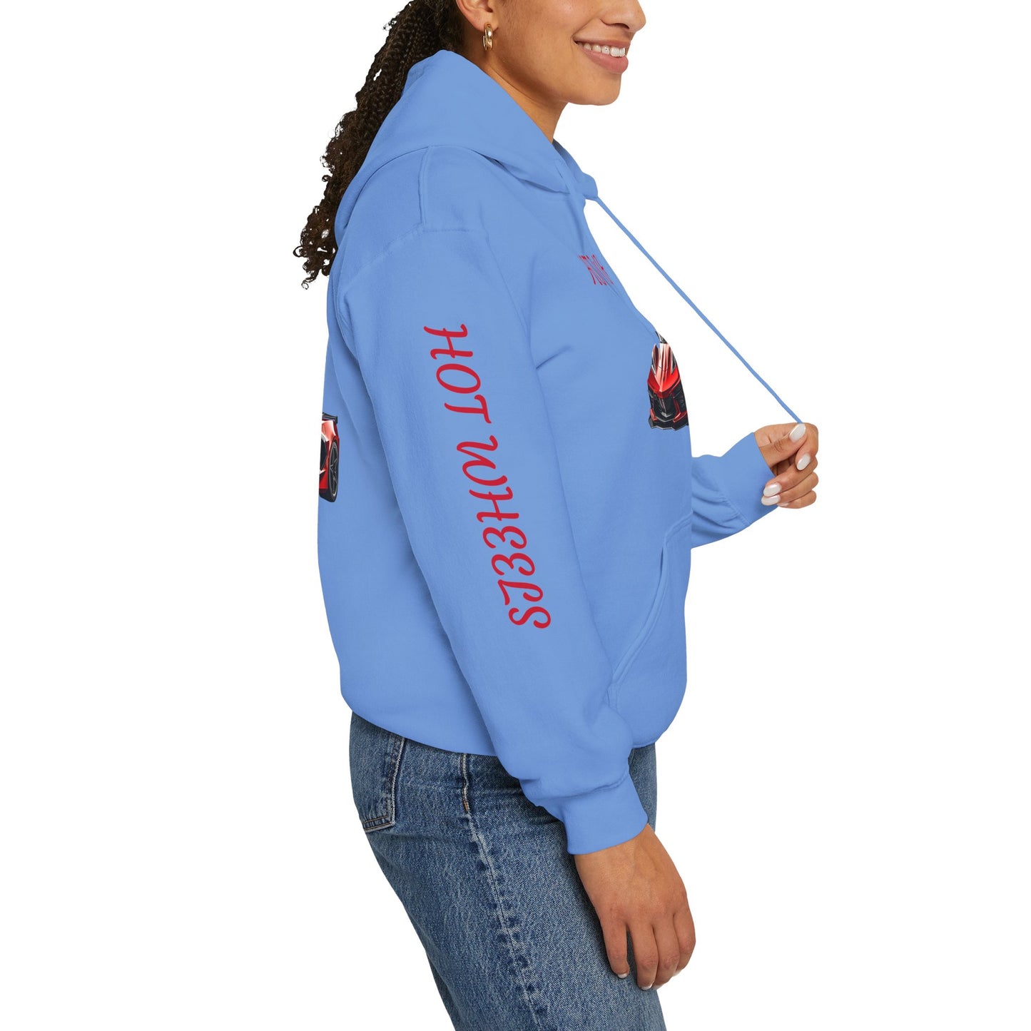 Princess Grace Hot Wheels Unisex Hooded Sweatshirt Stylish Car Graphic Sweatshirt for Car Enthusiasts