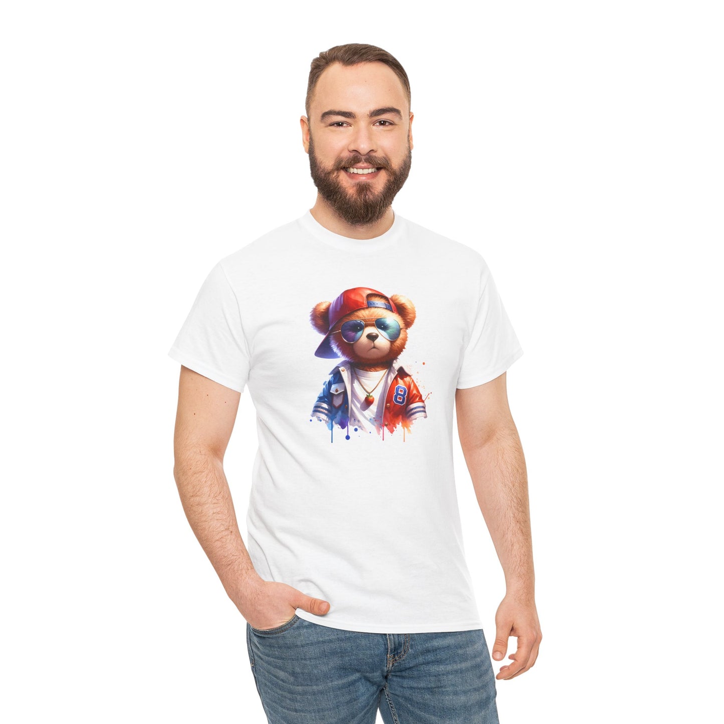 Princess Grace Cool Bear Graphic Unisex Heavy Cotton Tee
