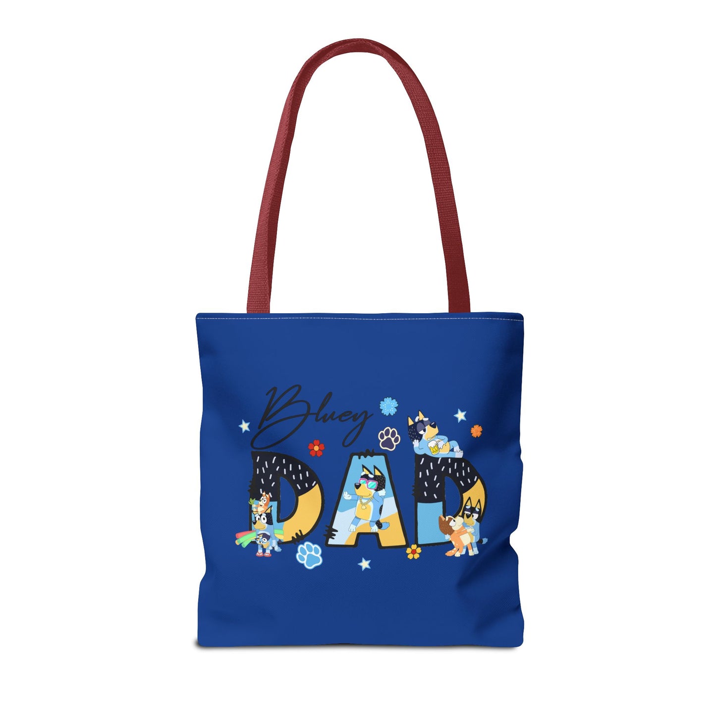 Princess Grace Bluey Dad Tote Bag Fun and Colorful Gift for Dog Lovers